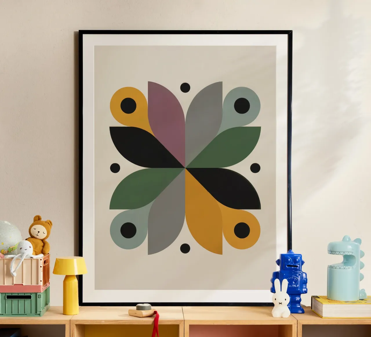 FALL BALANCE No 3 – Geometric Abstract Poster carta hahnemühle da 20 Farben