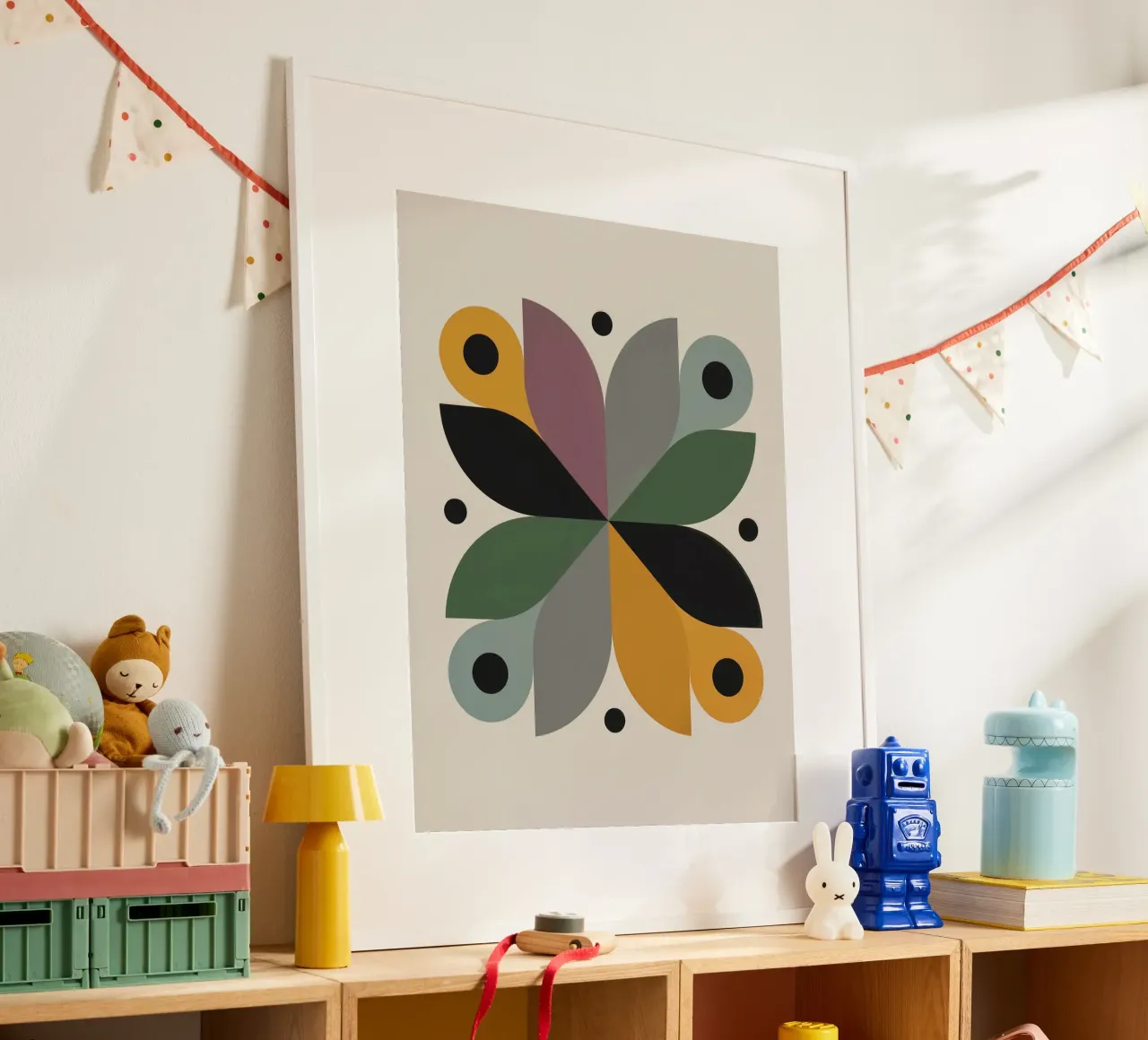 FALL BALANCE No 3 – Geometric Abstract Poster carta hahnemühle da 20 Farben