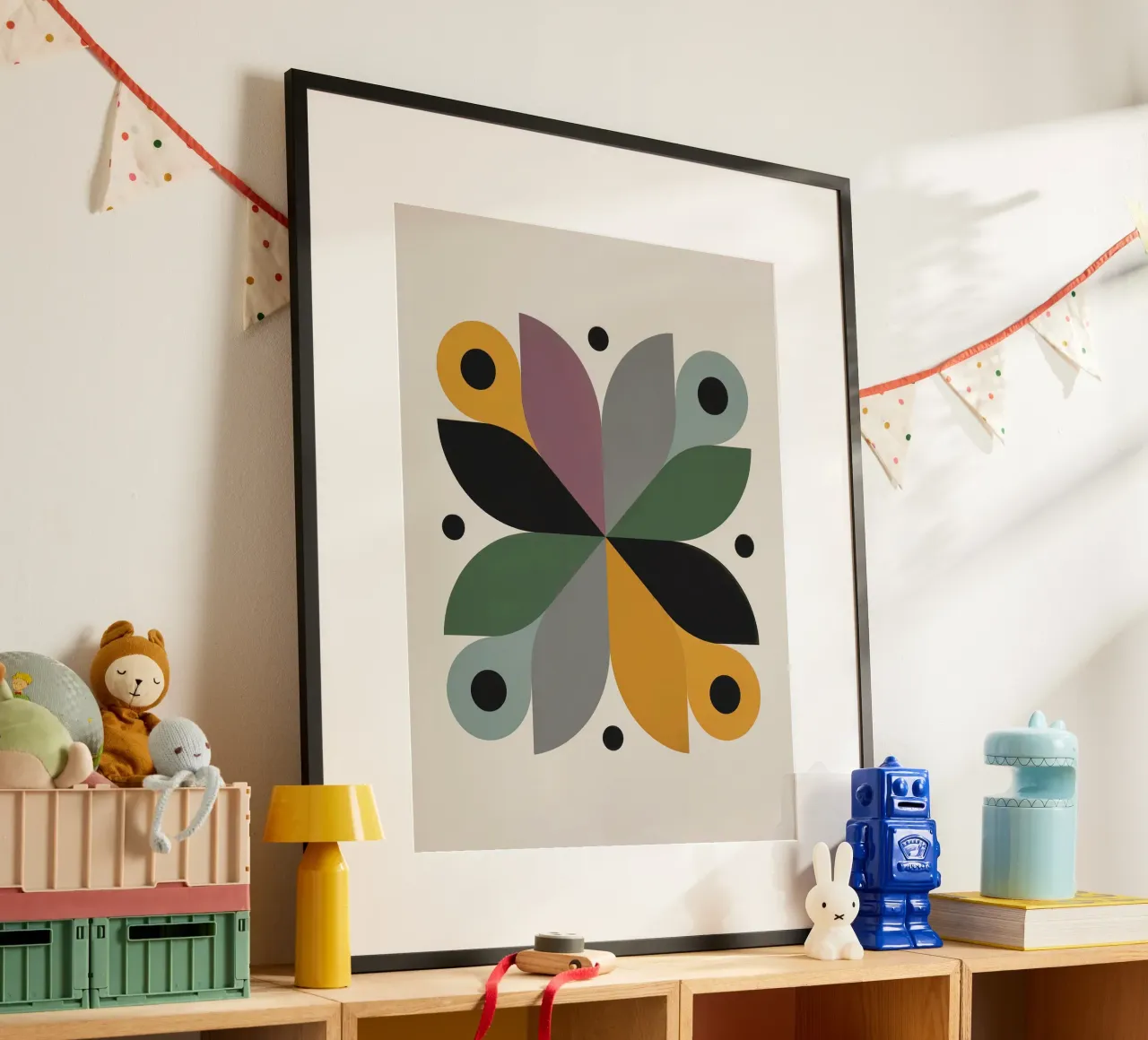 FALL BALANCE No 3 – Geometric Abstract Poster carta hahnemühle da 20 Farben