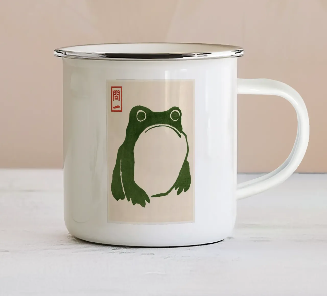 Rospo brontolone I tazza in smalto da AvakasShop