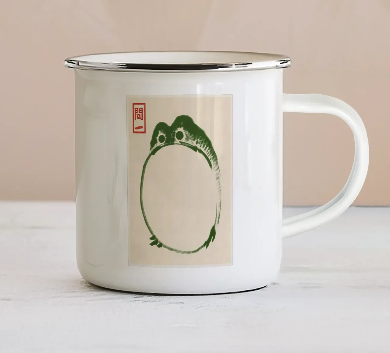 Rospo brontolone II tazza in smalto da AvakasShop