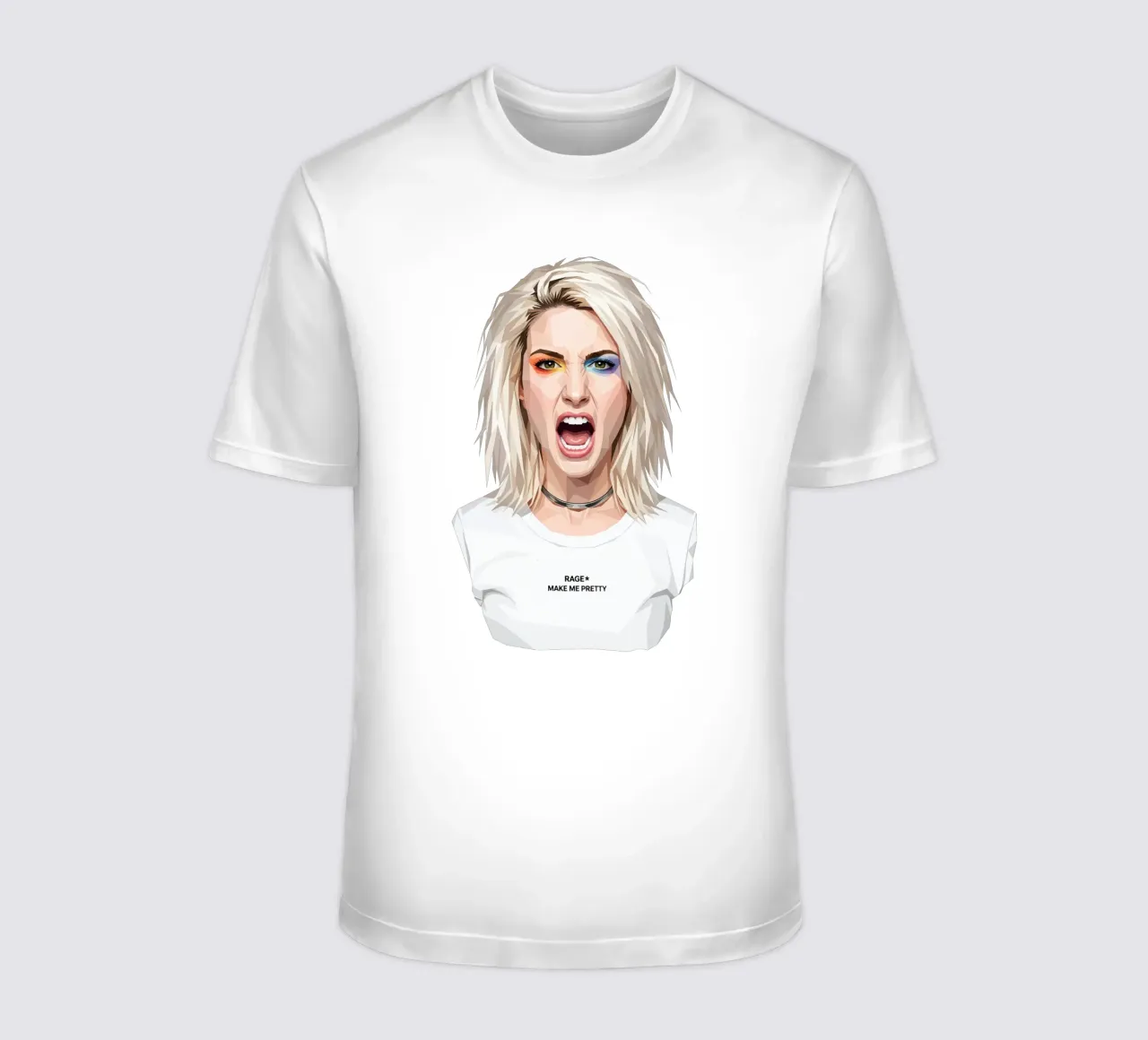 Hayley Williams Scream Paramore Low Poly t-shirt da Low Profile