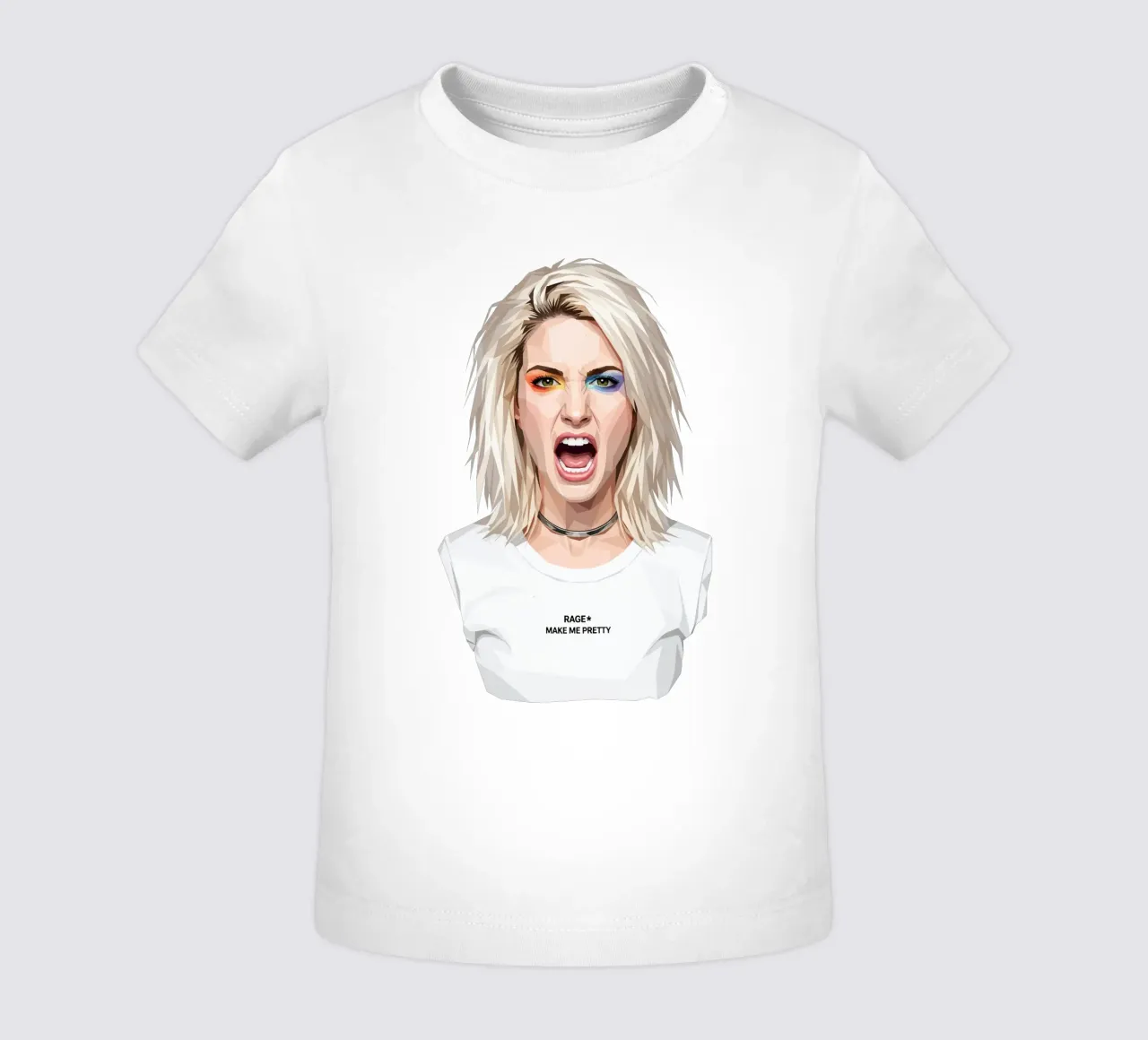 Hayley Williams Scream Paramore Low Poly maglietta neonato da Low Profile
