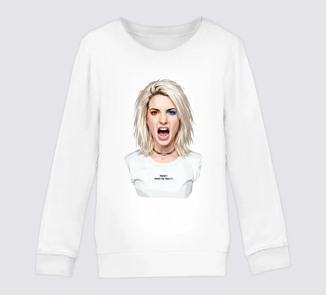 Hayley Williams Scream Paramore Low Poly felpa bambino da Low Profile