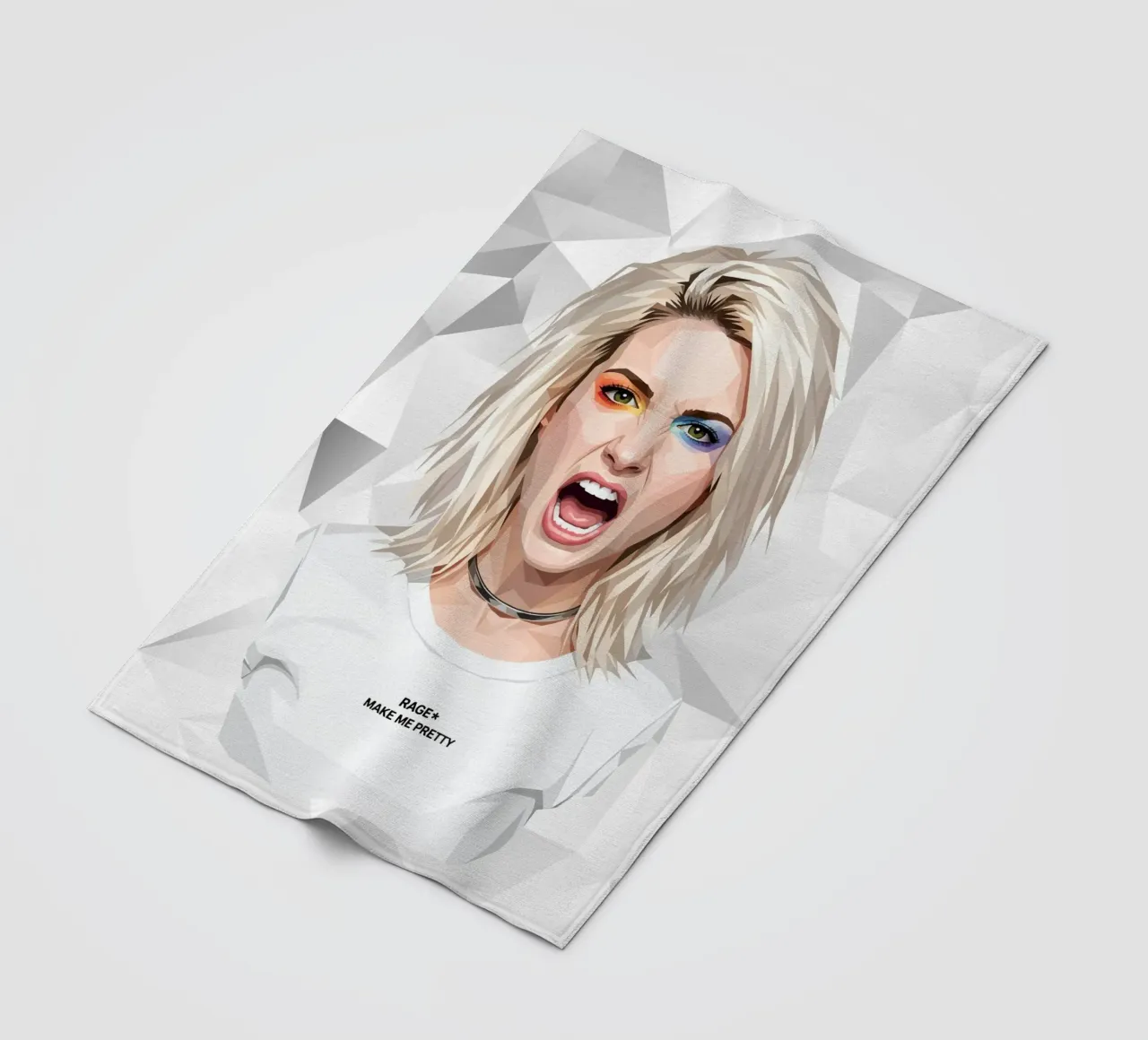 Hayley Williams Scream Paramore Low Poly coperta in pile da Low Profile