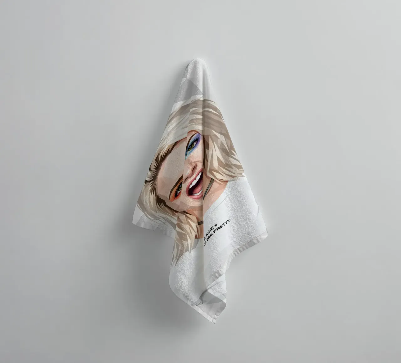 Hayley Williams Scream Paramore Low Poly asciugamano da bagno da Low Profile