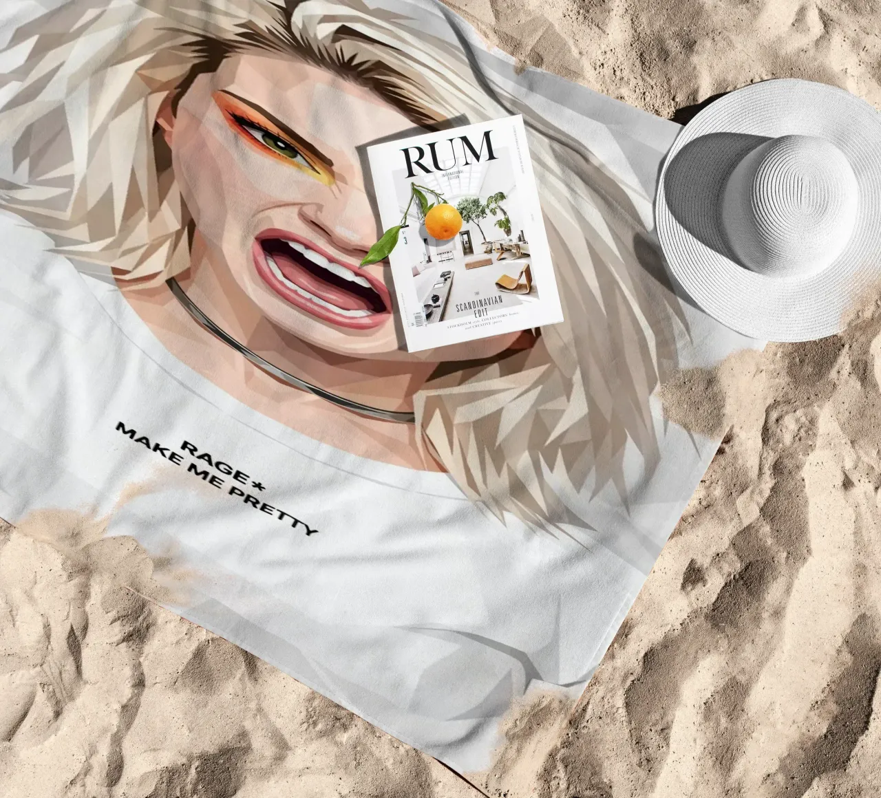 Hayley Williams Scream Paramore Low Poly telo mare da Low Profile