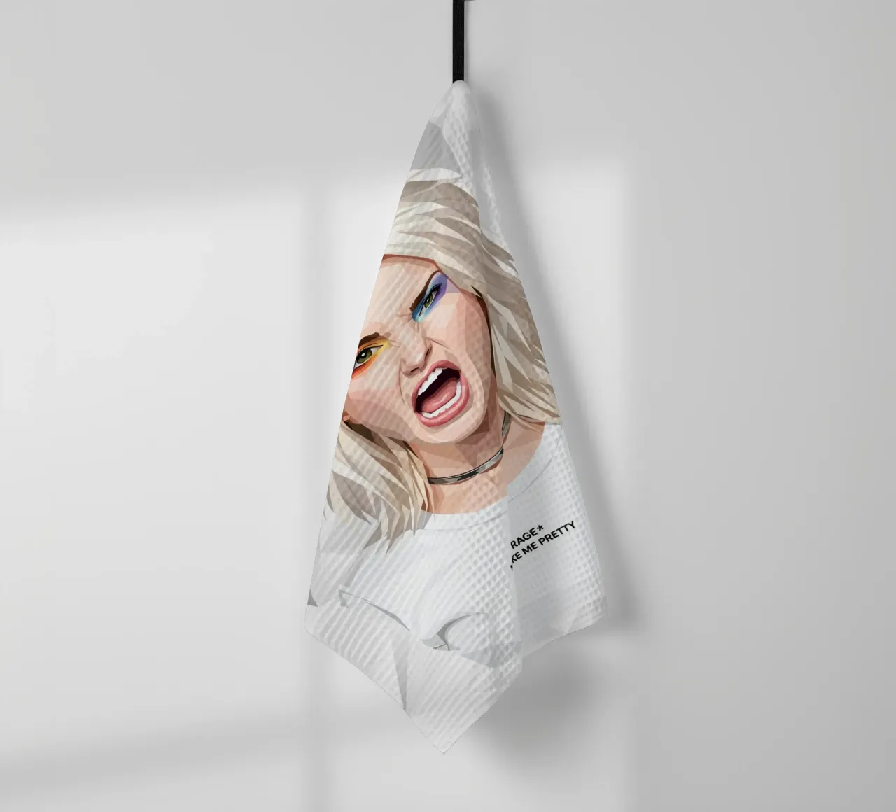 Hayley Williams Scream Paramore Low Poly canovaccio da cucina da Low Profile