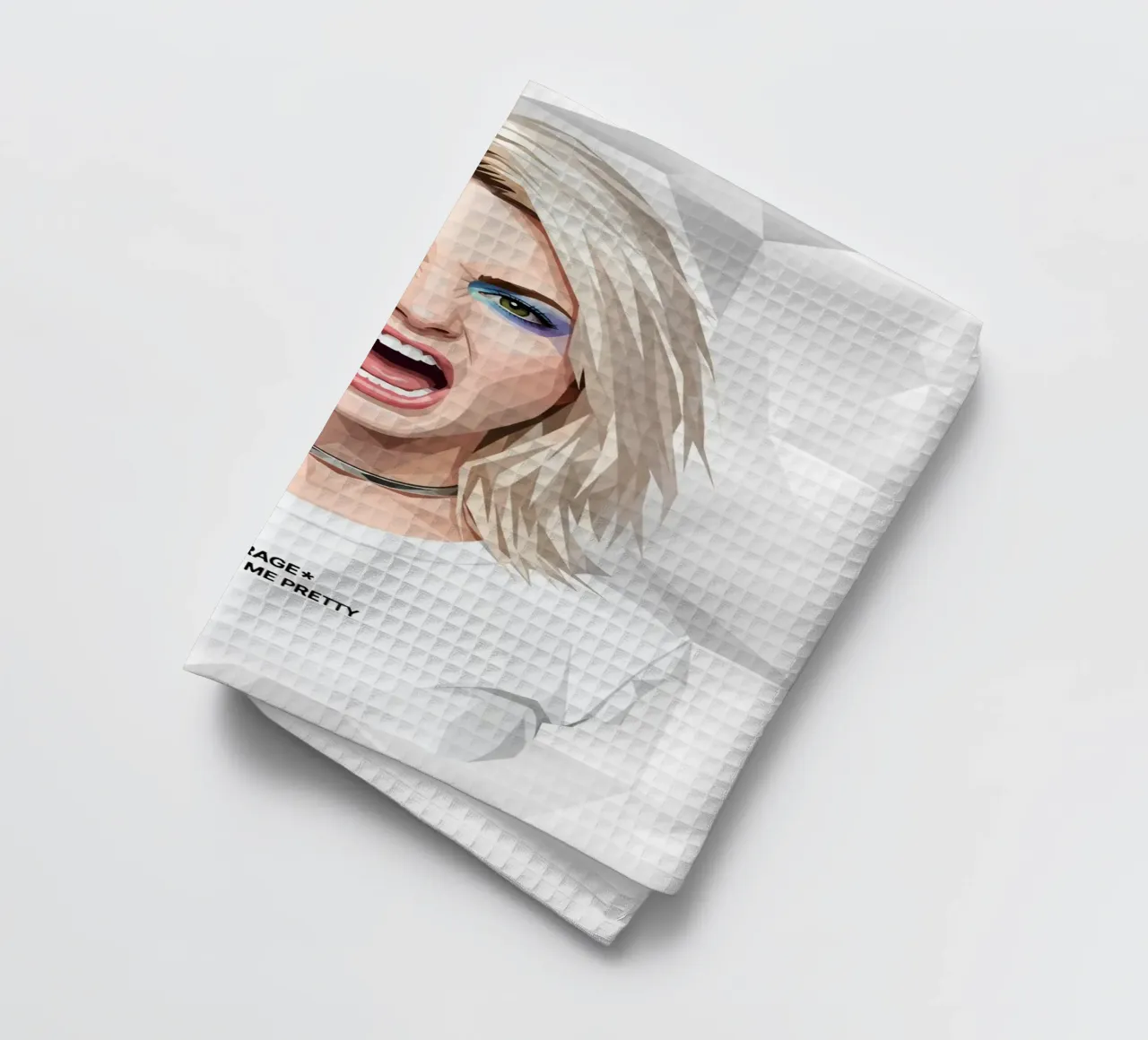 Hayley Williams Scream Paramore Low Poly canovaccio da cucina da Low Profile