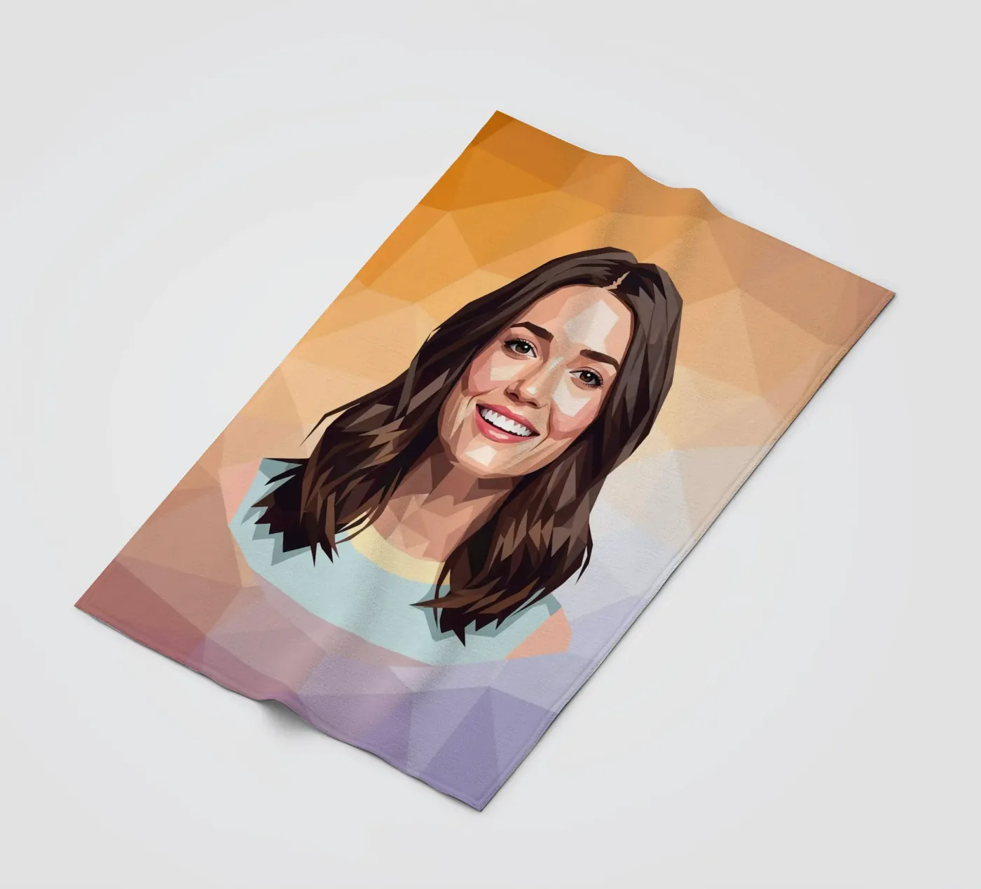 Mandy Moore Lowpoly Fleecedecke von Low Profile