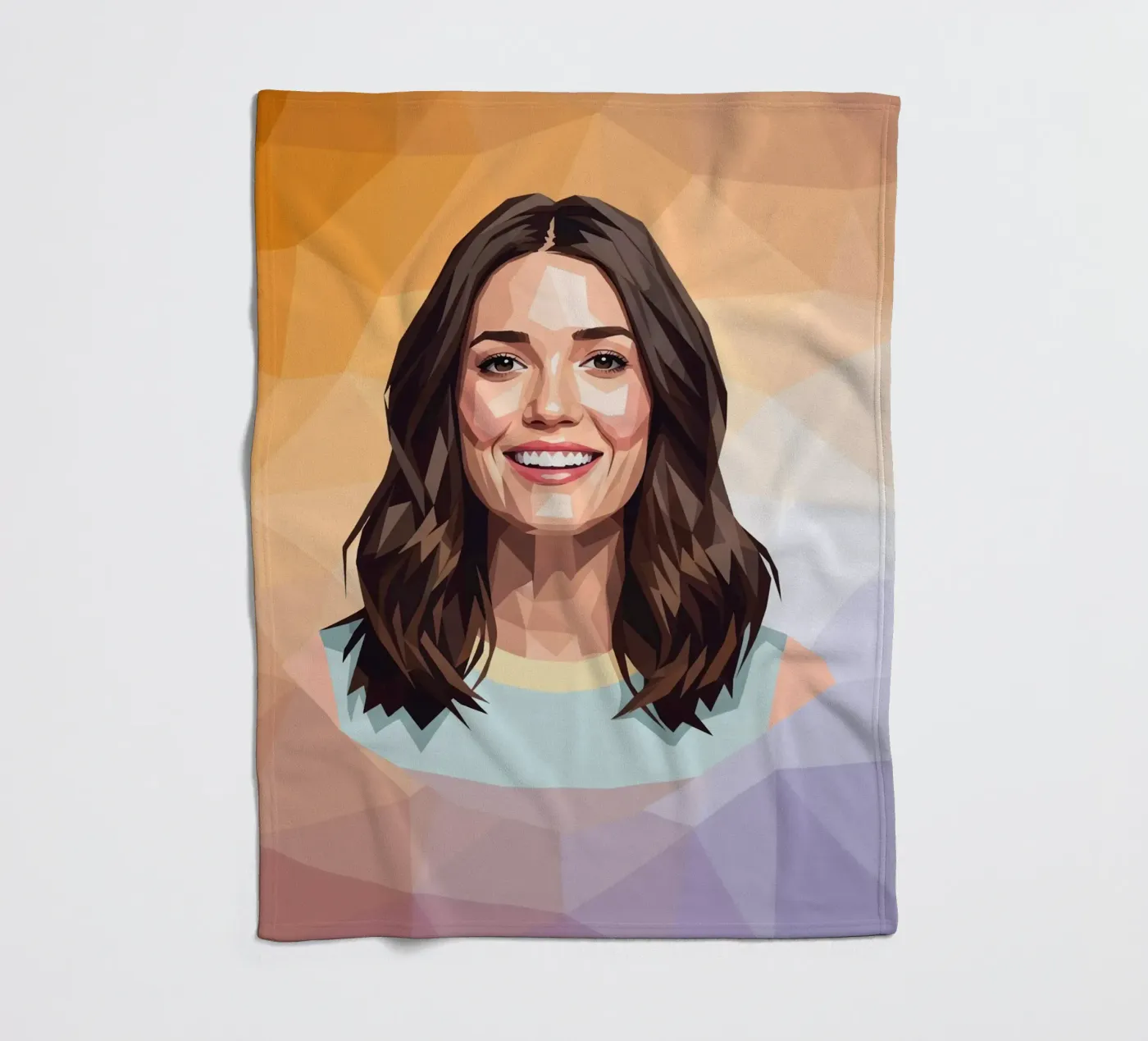 Mandy Moore Lowpoly Fleecedecke von Low Profile