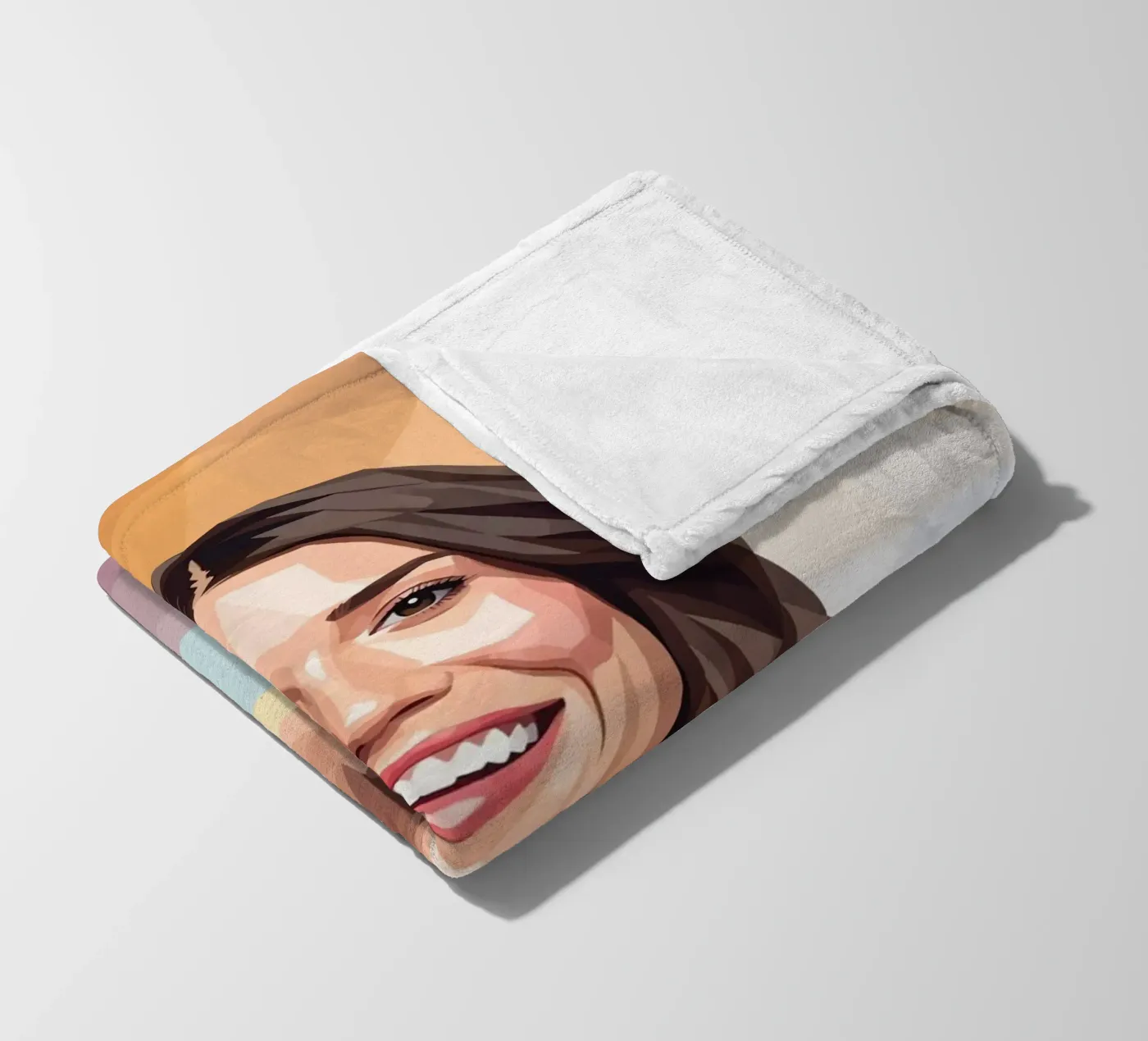 Mandy Moore Lowpoly Fleecedecke von Low Profile