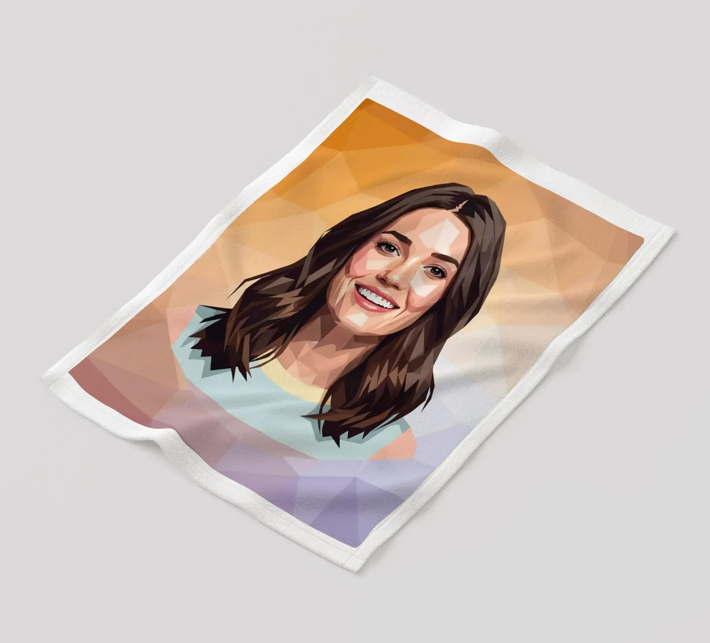 Mandy Moore Lowpoly Fleecedecke von Low Profile