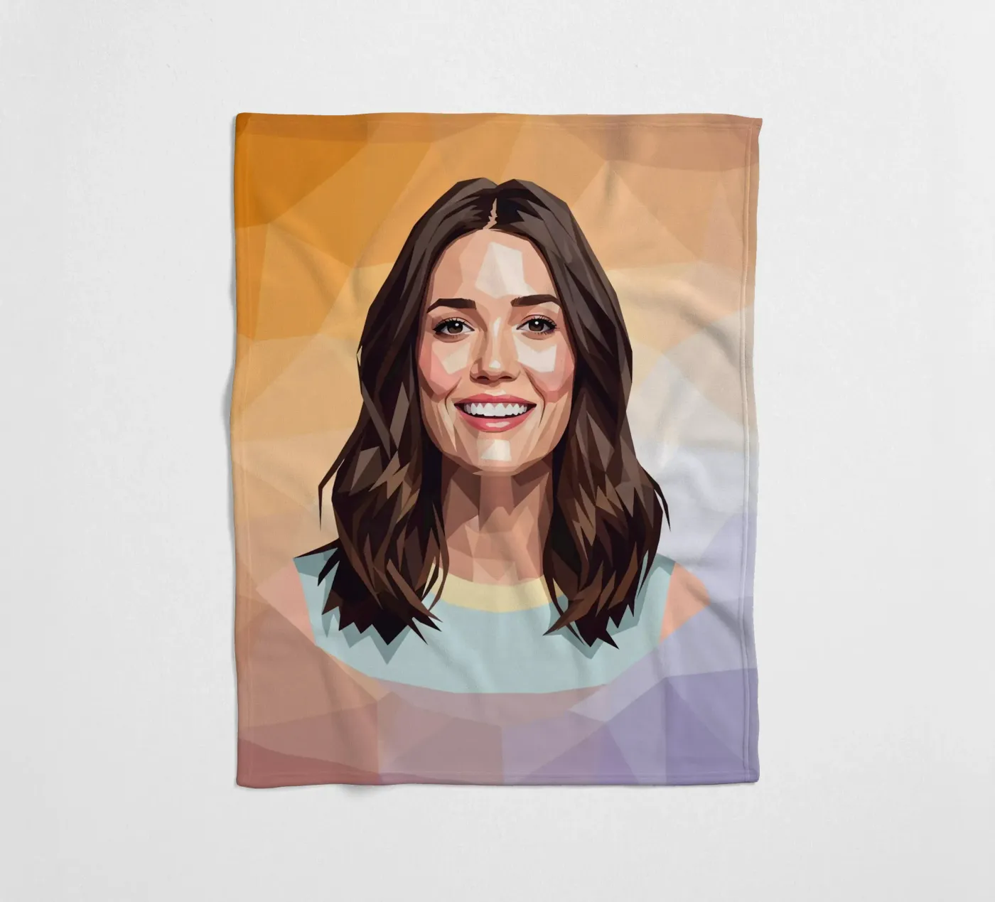 Mandy Moore Lowpoly Fleecedecke von Low Profile