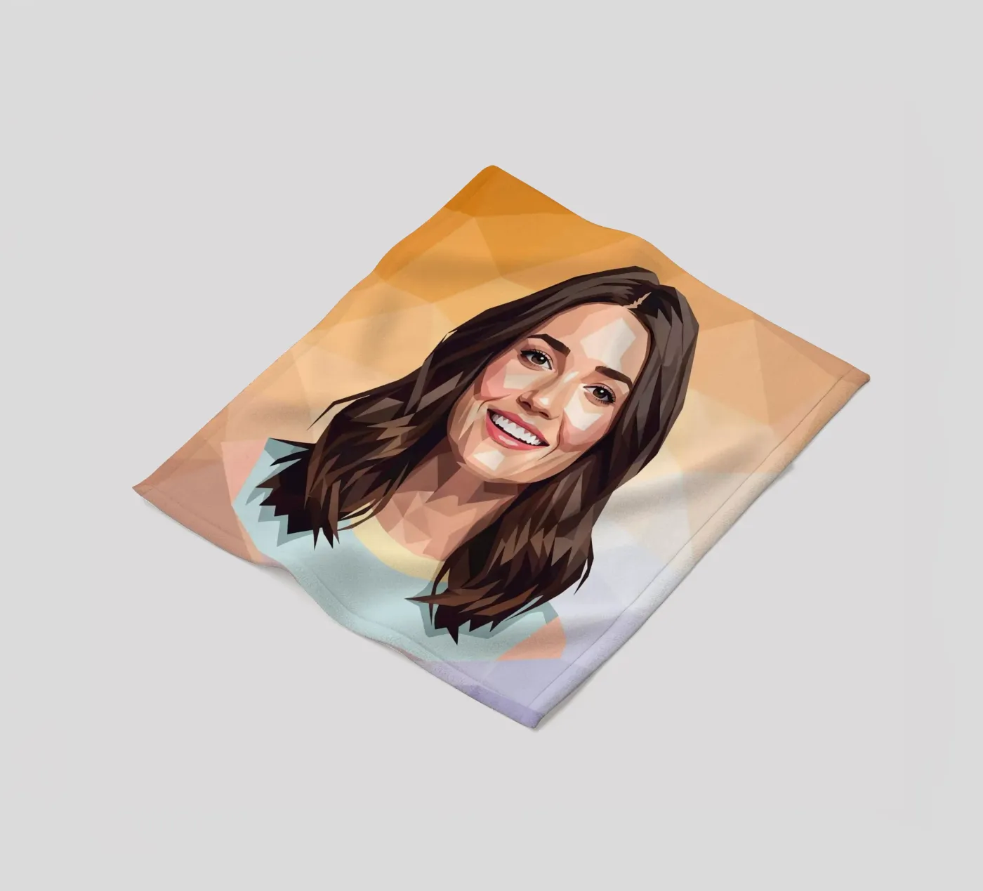Mandy Moore Lowpoly Fleecedecke von Low Profile