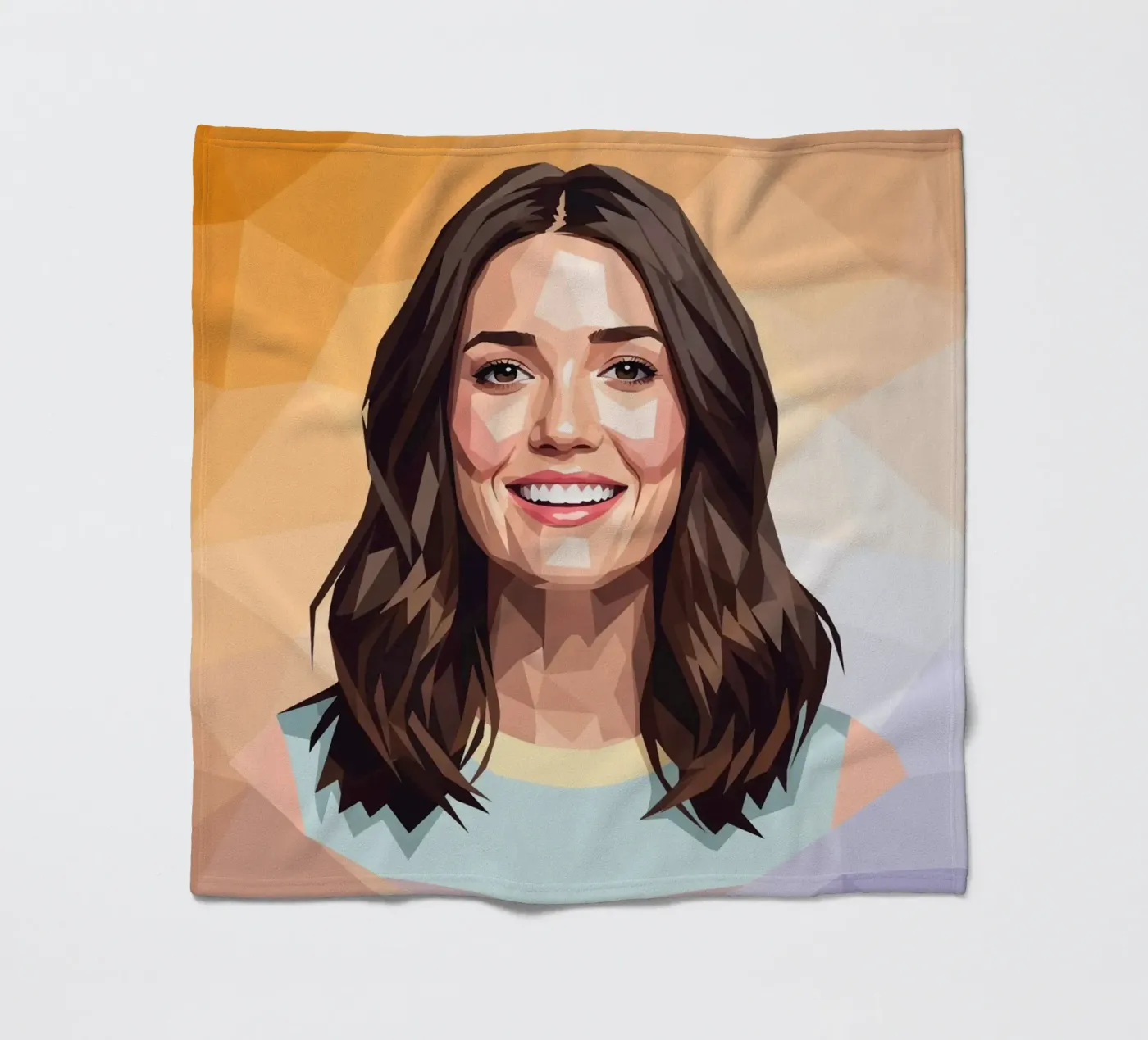 Mandy Moore Lowpoly Fleecedecke von Low Profile