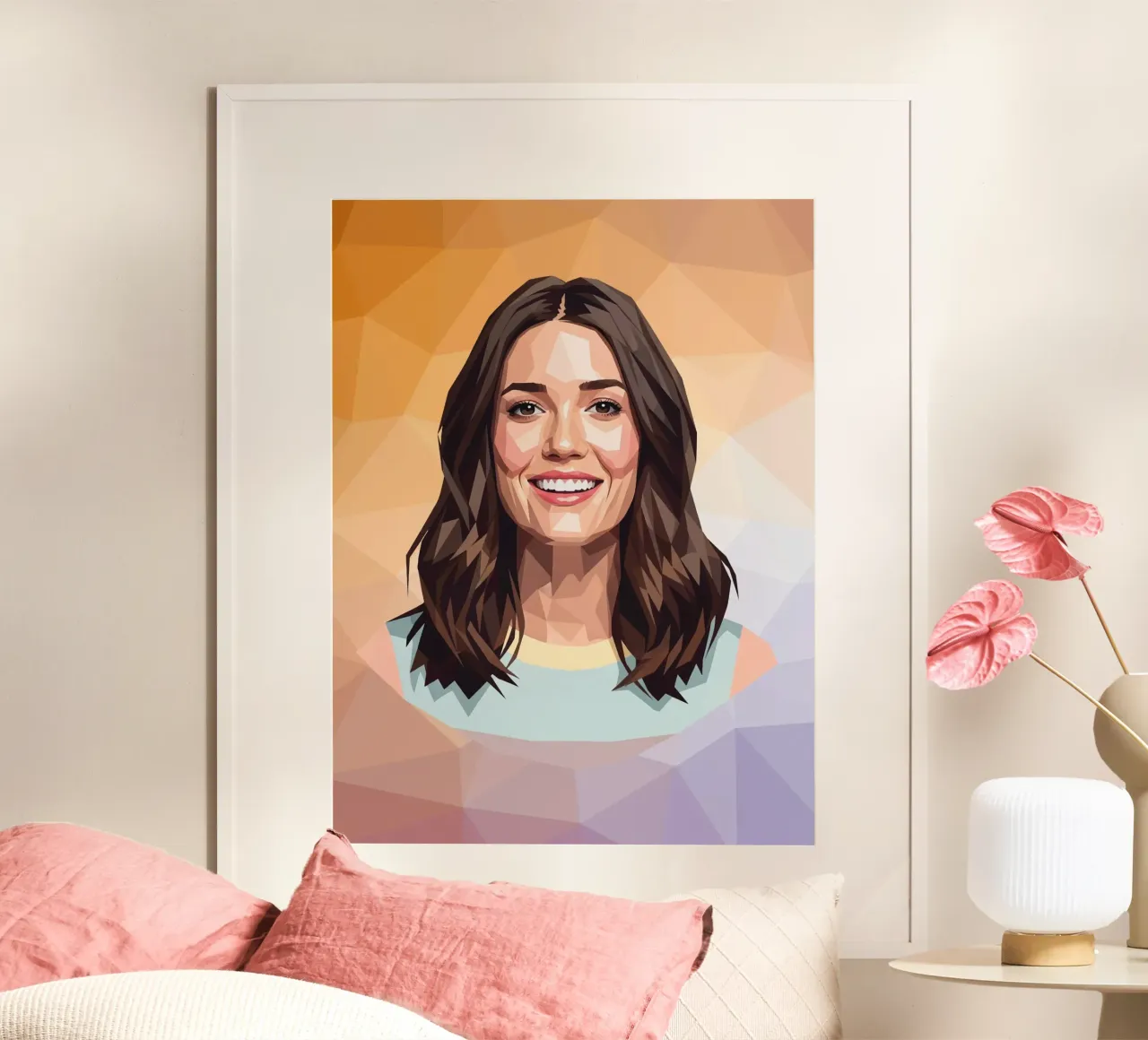 Mandy Moore Lowpoly poster da Low Profile