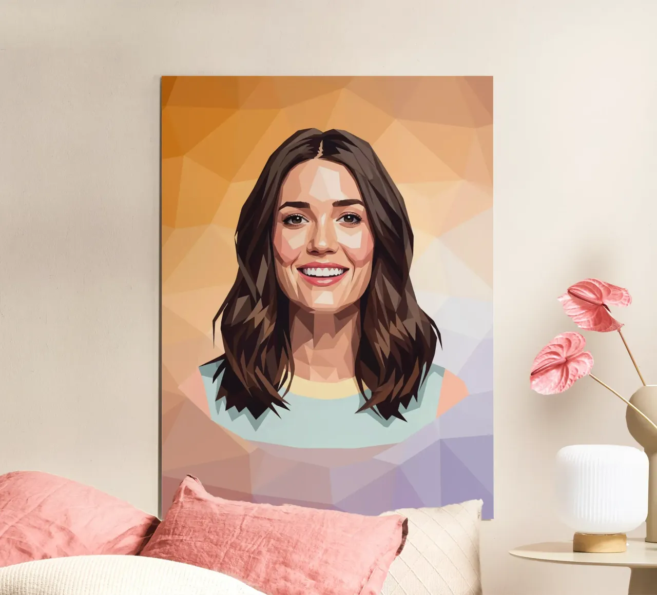 Mandy Moore Lowpoly poster da Low Profile