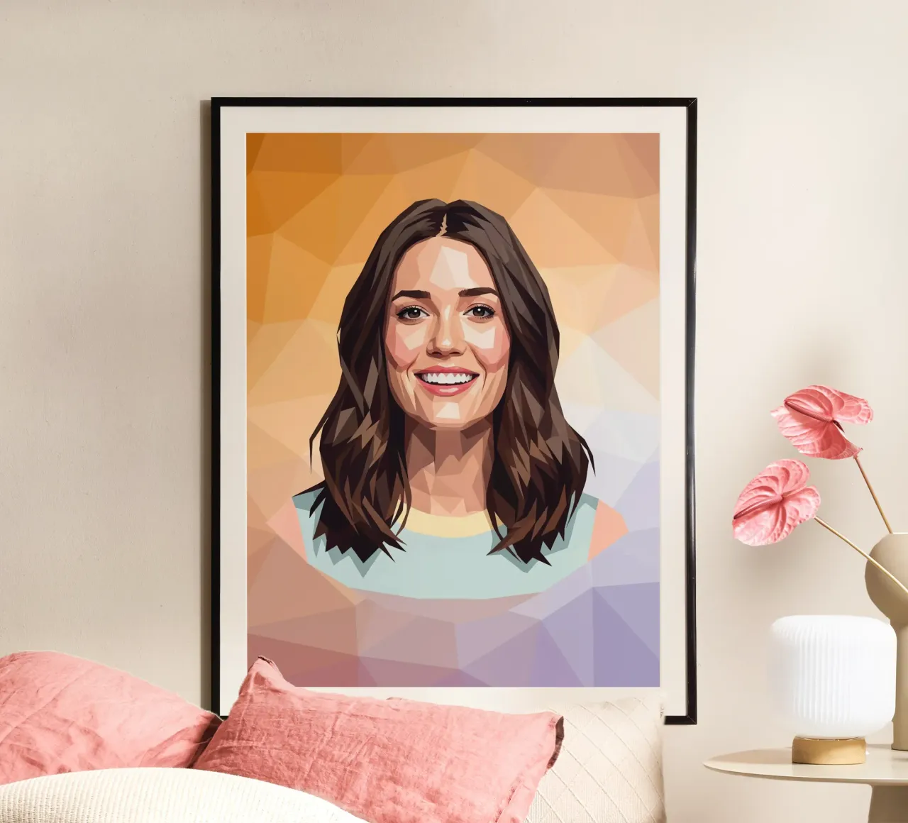 Mandy Moore Lowpoly poster da Low Profile