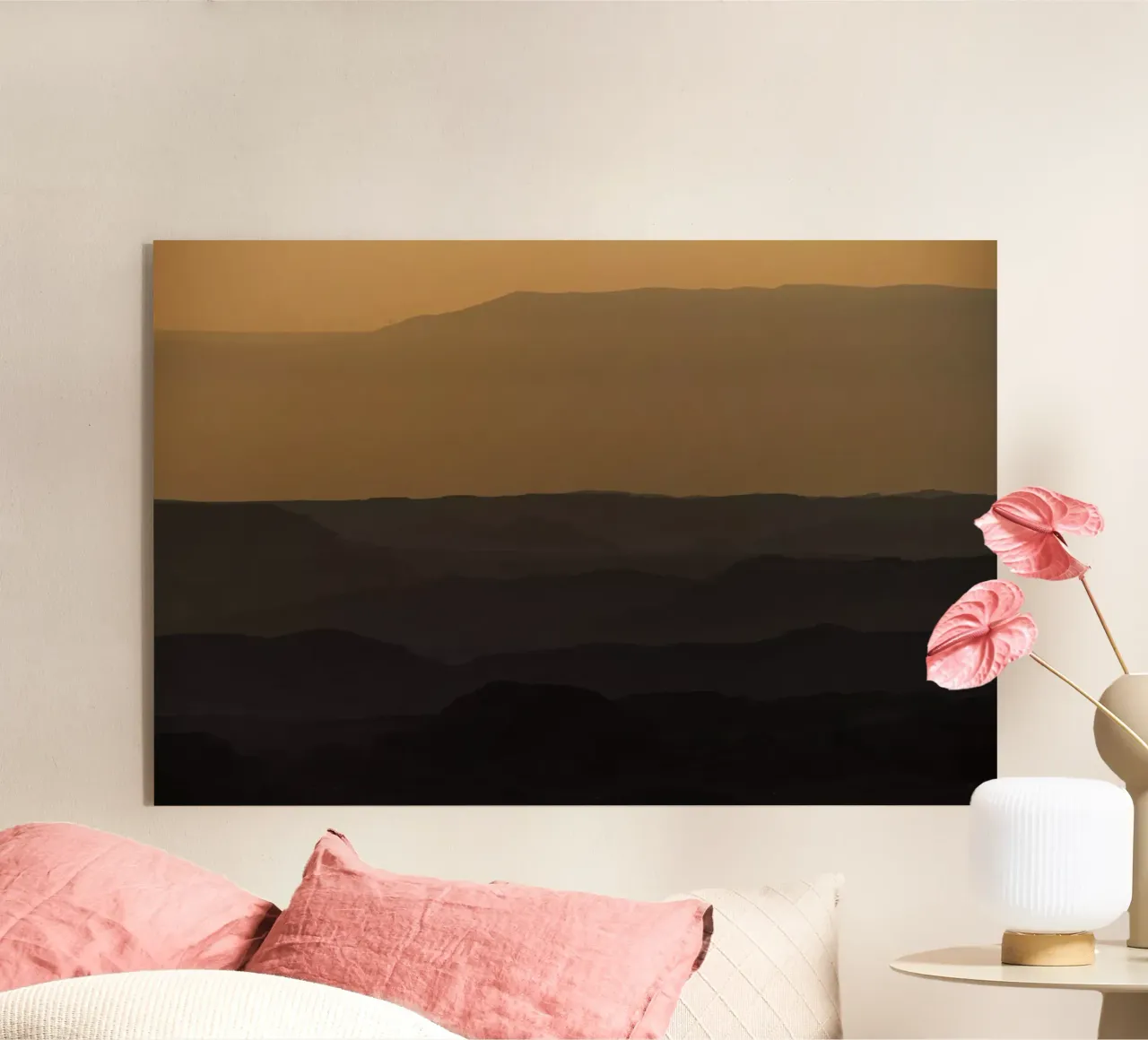 Alba sul cratere Ramon #2 plexiglass da Tal Paz-Fridman