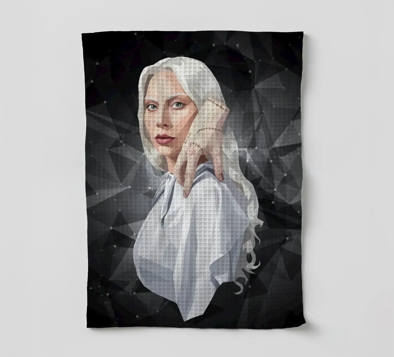 Lady Gaga as Rosaline Rotwood tea towel by Low Profile