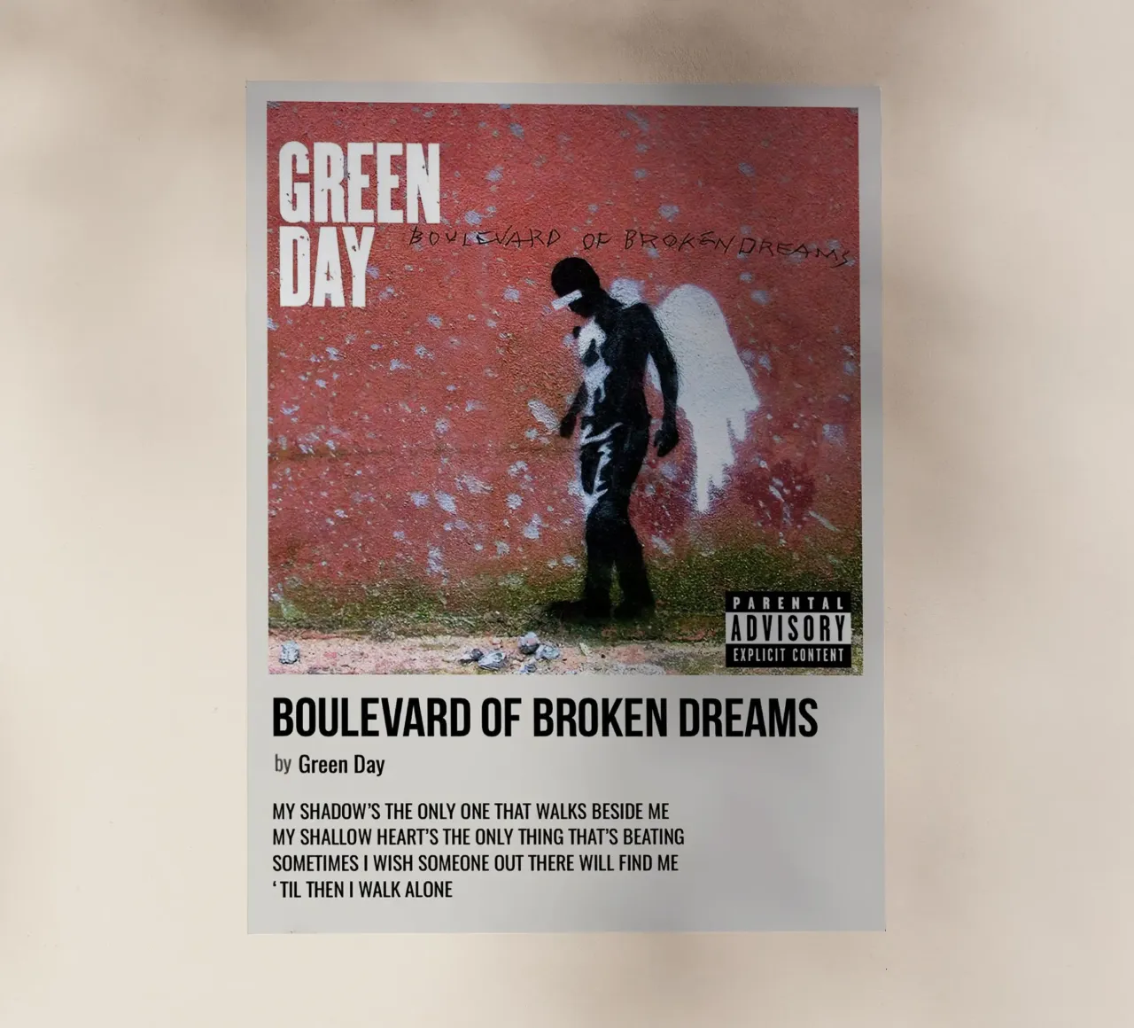 Greenday Boulevard Of Broken Dreams pellicola backlit da Roronoa7