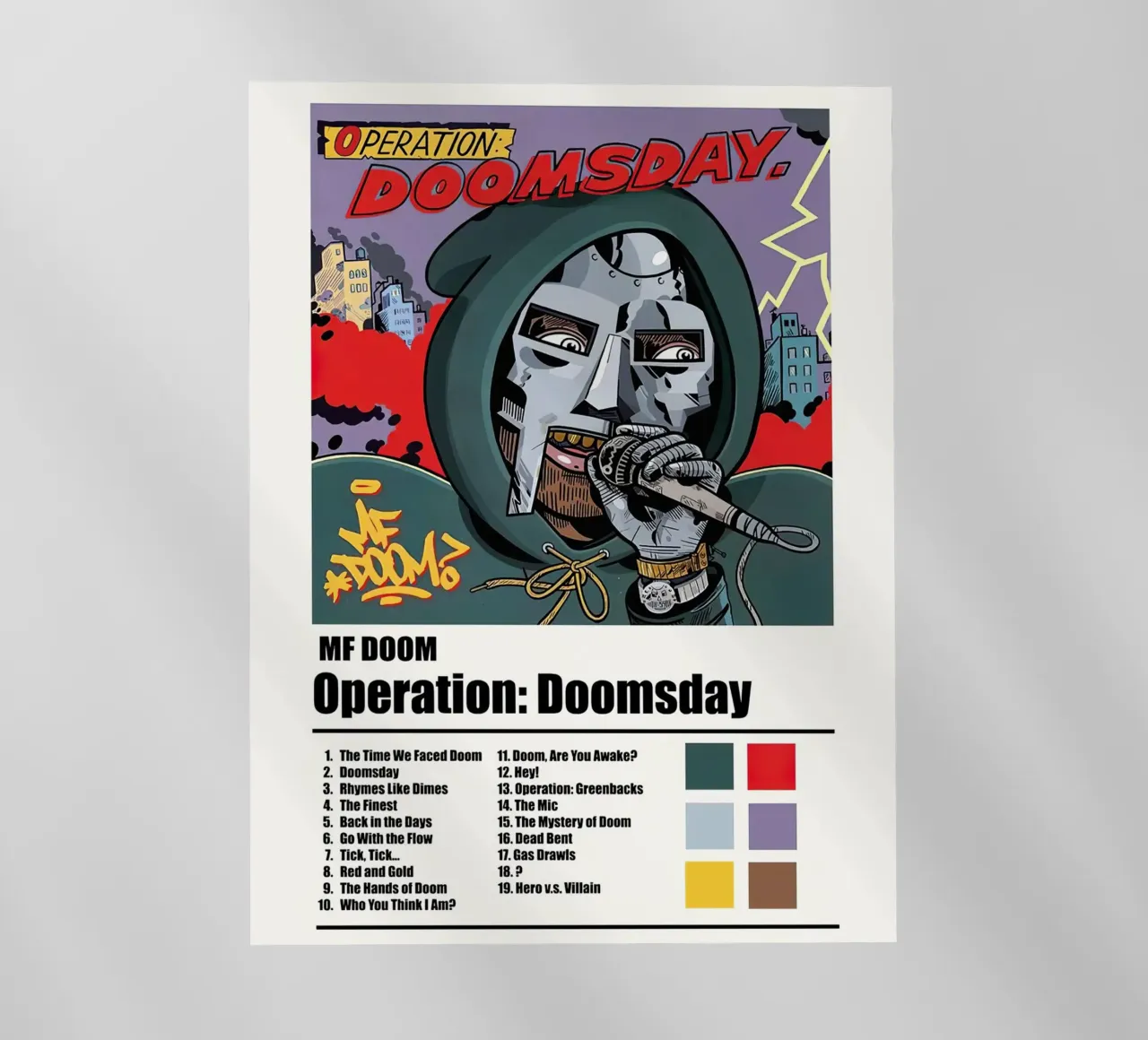 Mf Doom Operation Doomsday pellicola backlit da Roronoa7