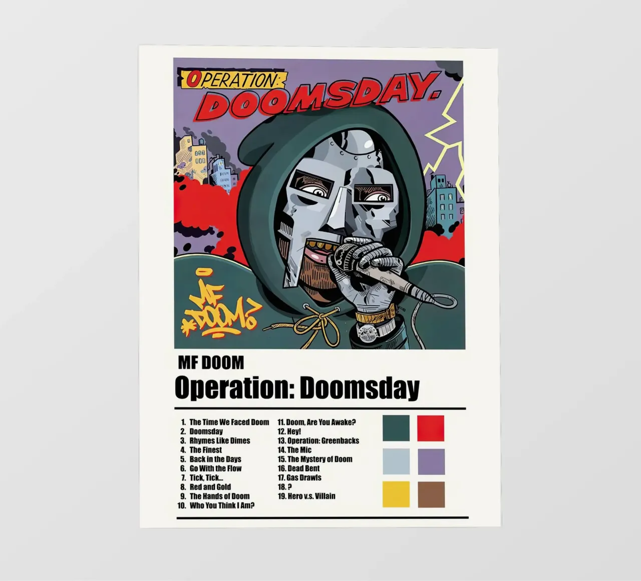 Mf Doom Operation Doomsday telo in pvc da Roronoa7