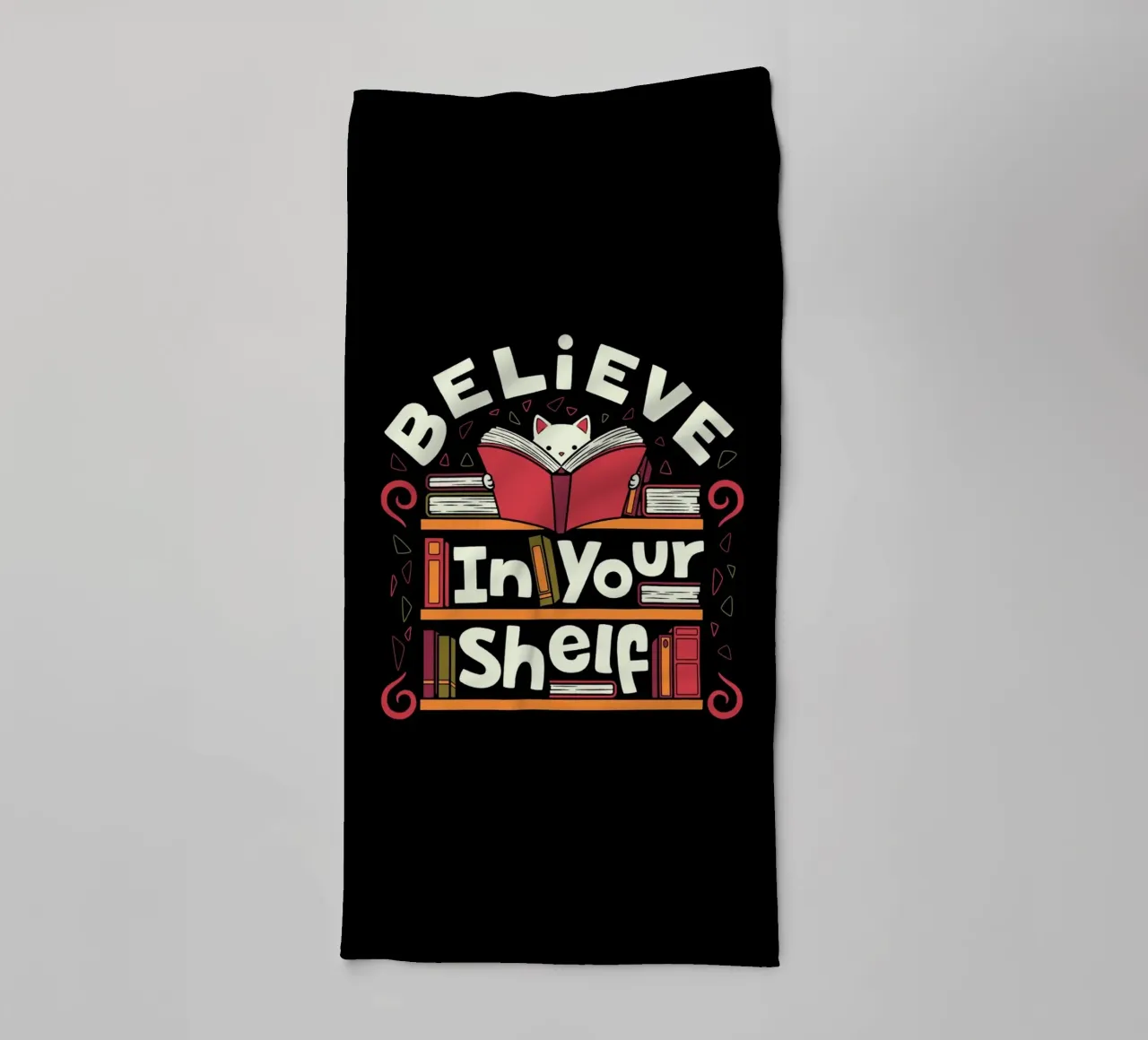 Credete nel vostro gatto da scaffale asciugamano da bagno da Tobe Fonseca