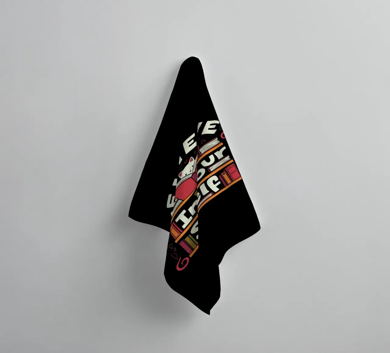 Credete nel vostro gatto da scaffale asciugamano da bagno da Tobe Fonseca