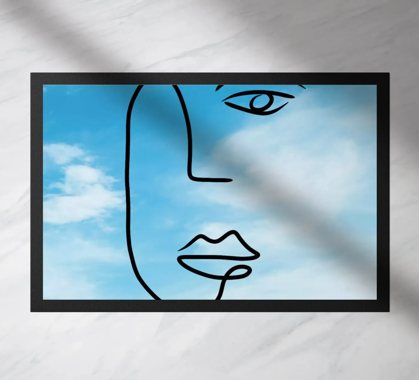 Ciel Bleu Fußmatte von Mike Leymi