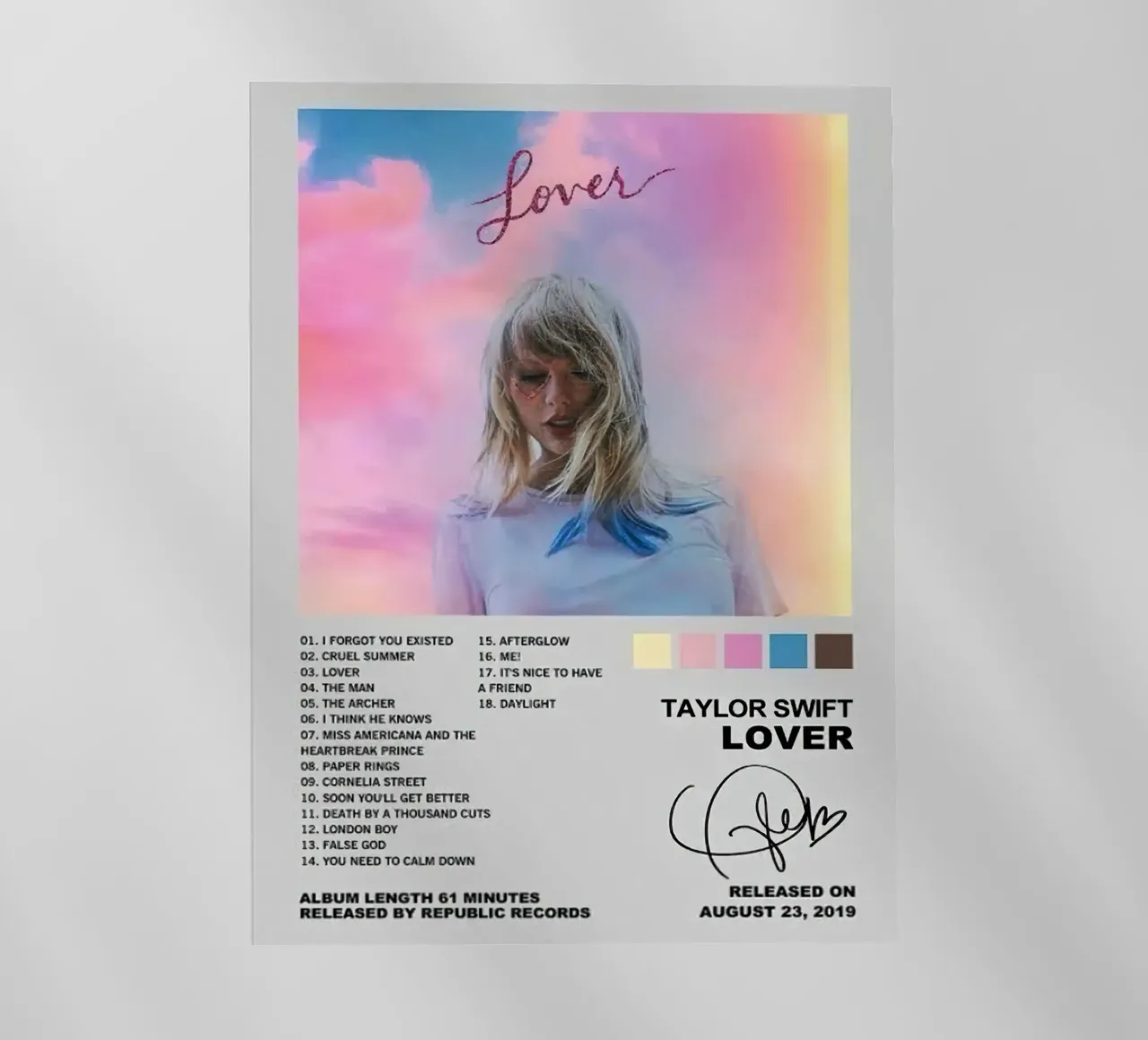 Taylor Swift The Lover pellicola backlit da Roronoa7