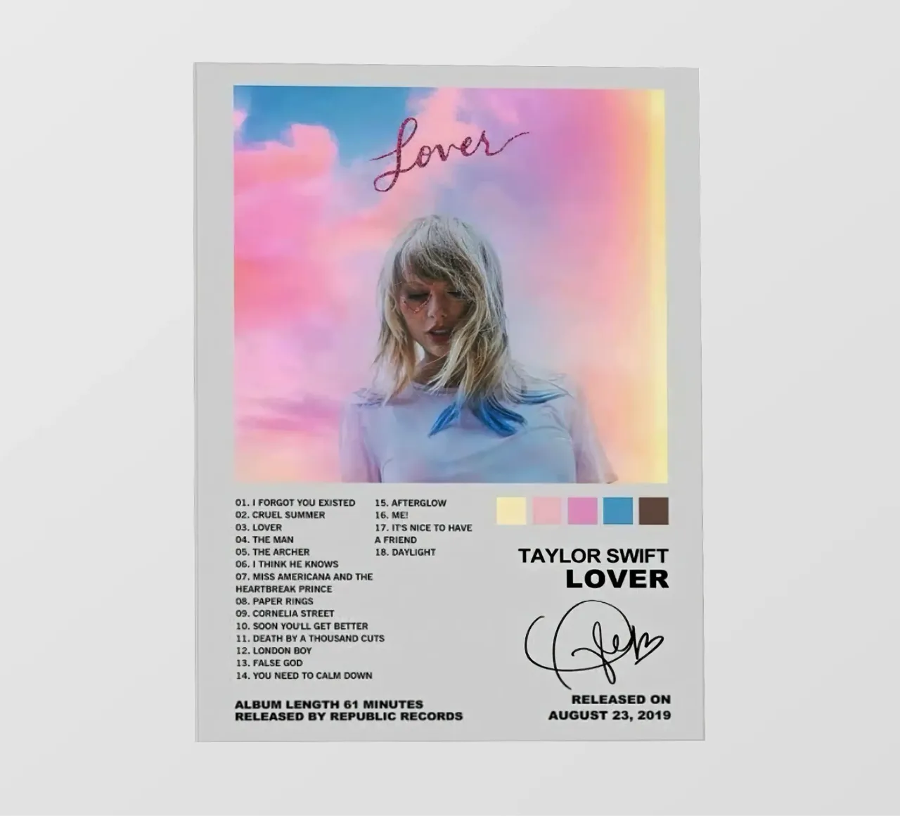 Taylor Swift The Lover telo in pvc da Roronoa7