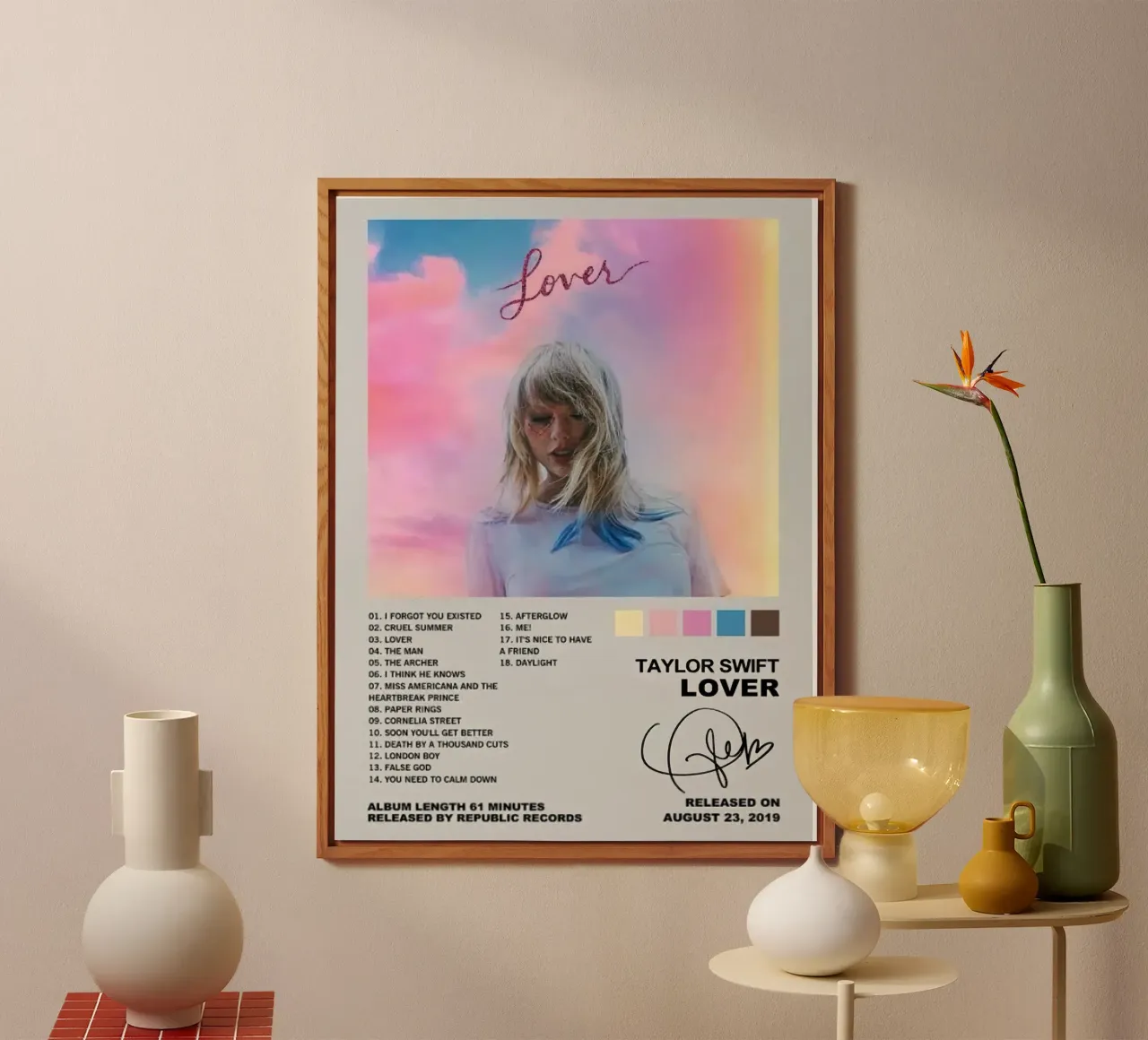 Taylor Swift The Lover alluminio dibond da Roronoa7