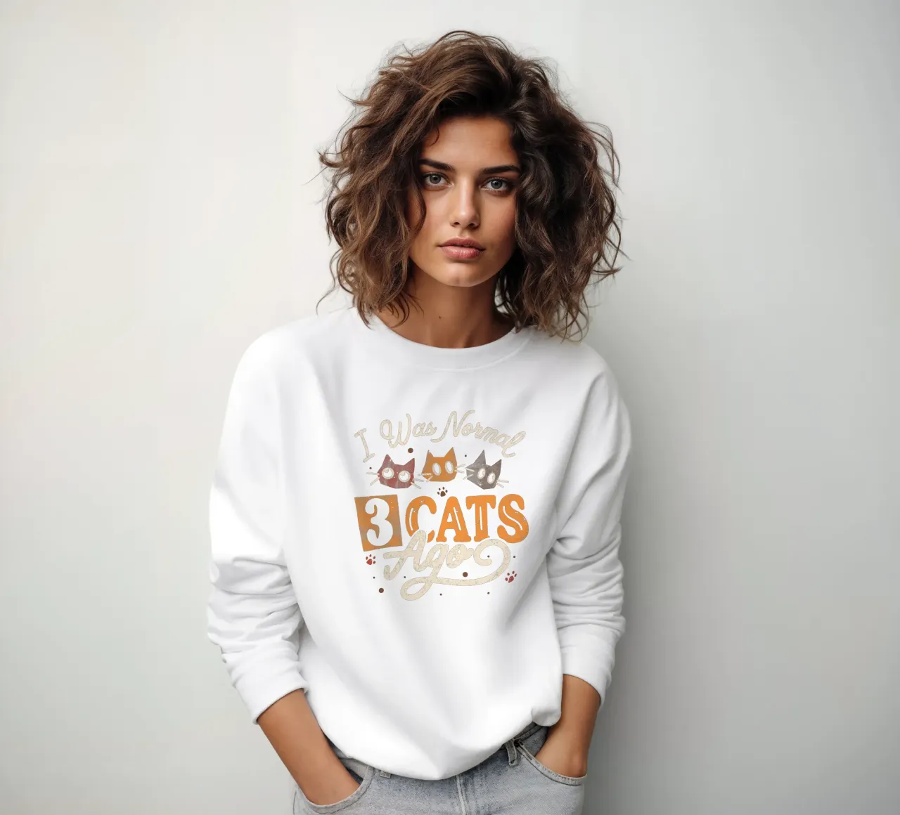 Ero normale 3 gatti fa felpa da Tobe Fonseca