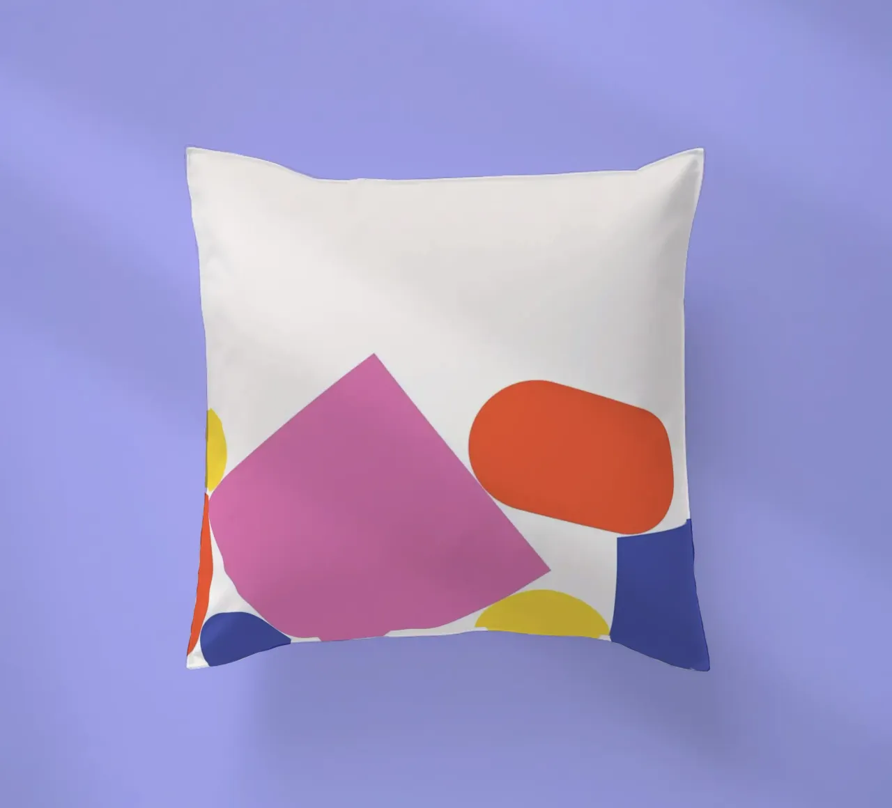 Forme geometriche colorate impilate cuscino da galihstudio