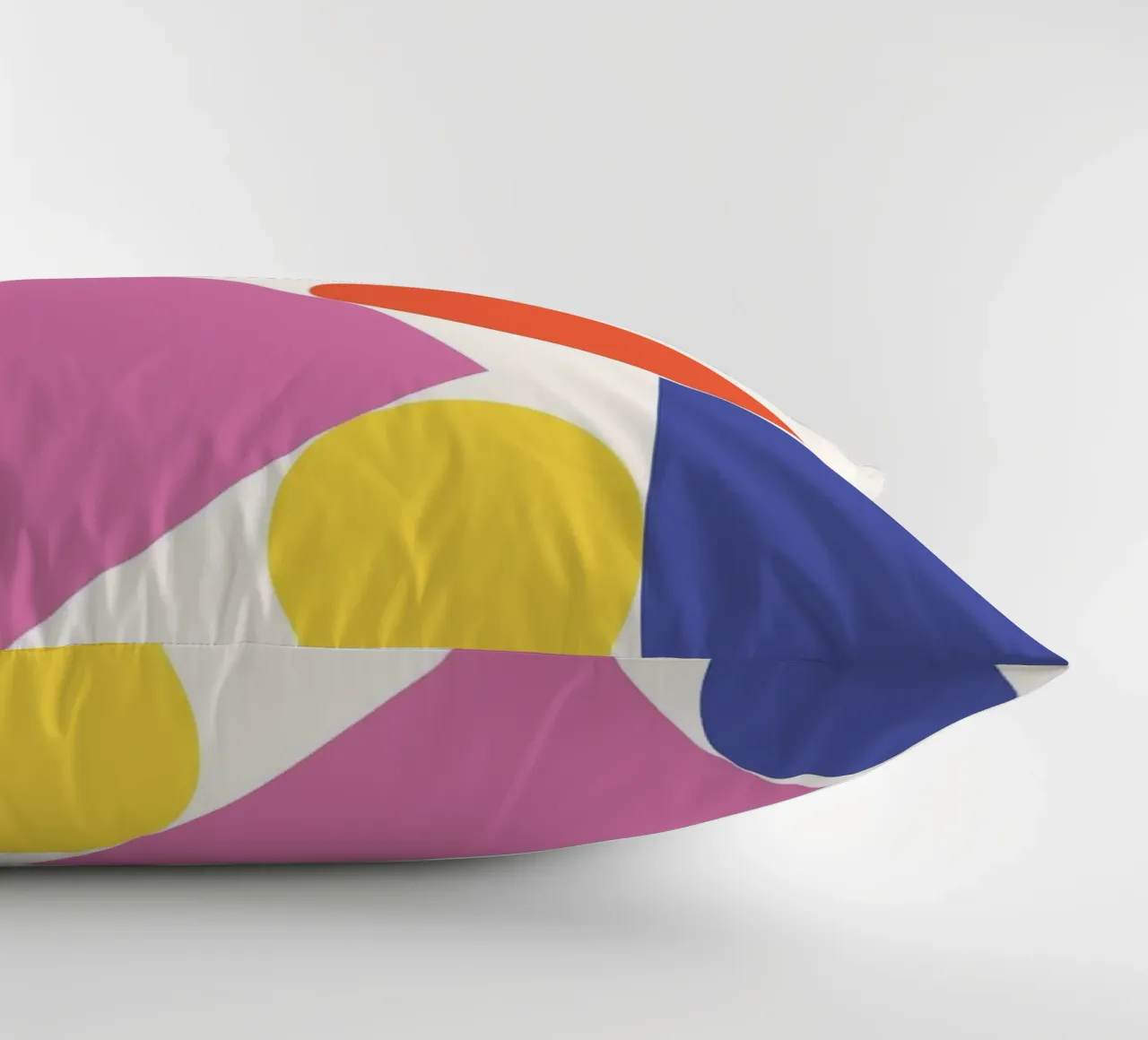 Forme geometriche colorate impilate cuscino da galihstudio