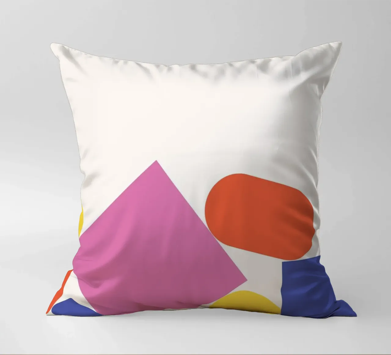 Forme geometriche colorate impilate cuscino da galihstudio