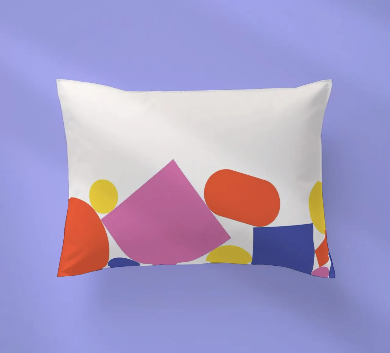 Forme geometriche colorate impilate cuscino da galihstudio