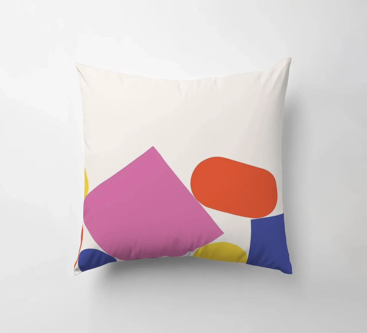 Forme geometriche colorate impilate cuscino da galihstudio