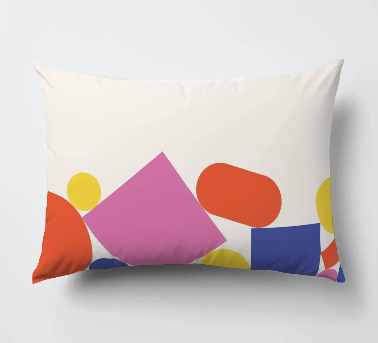 Forme geometriche colorate impilate cuscino da galihstudio