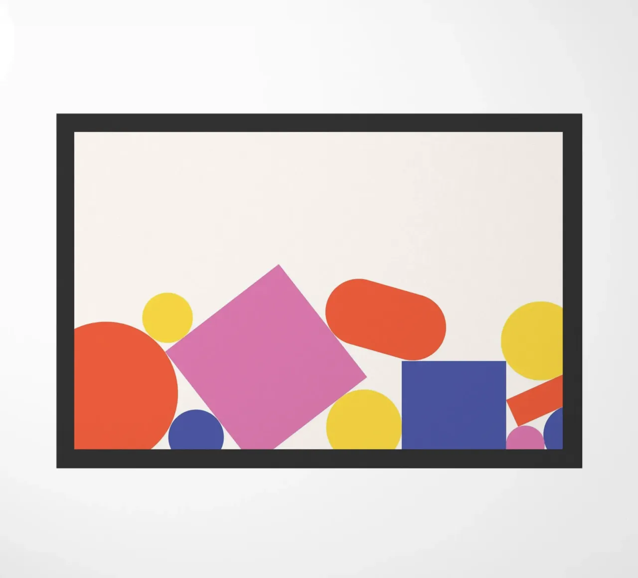 Forme geometriche colorate impilate zerbino da galihstudio