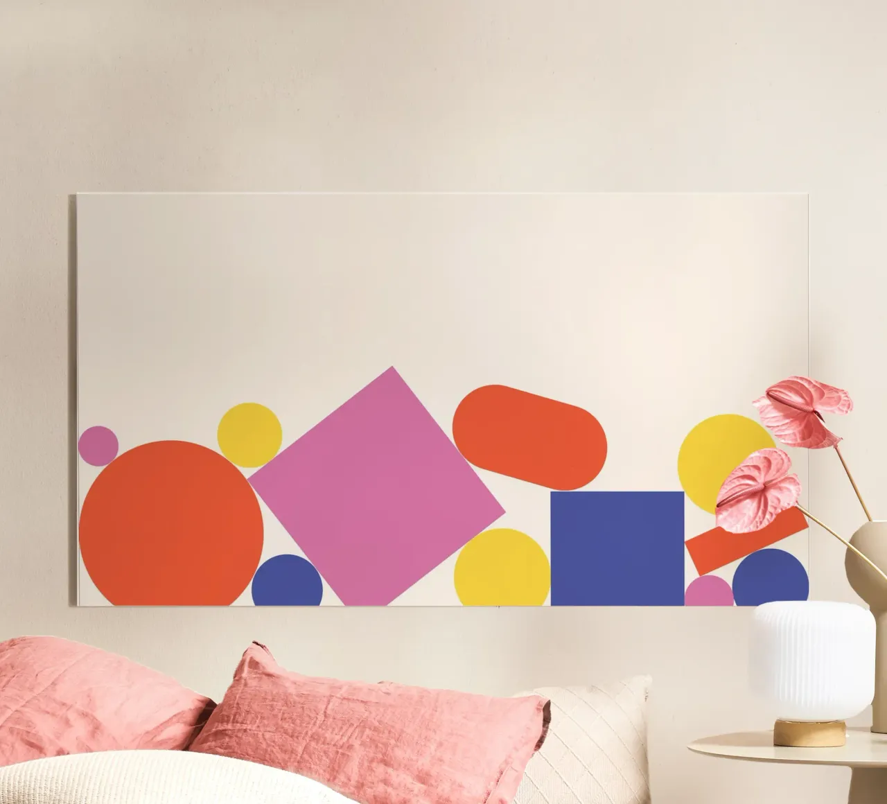 Forme geometriche colorate impilate plexiglass da galihstudio