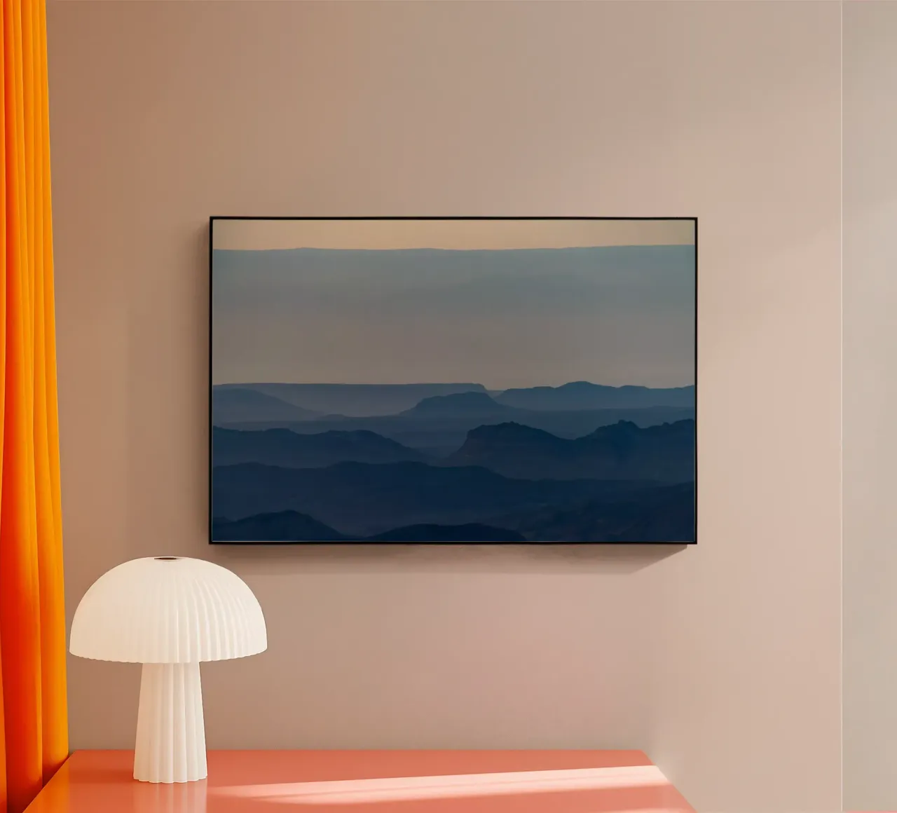 Alba sul cratere Ramon #5 plexiglass da Tal Paz-Fridman