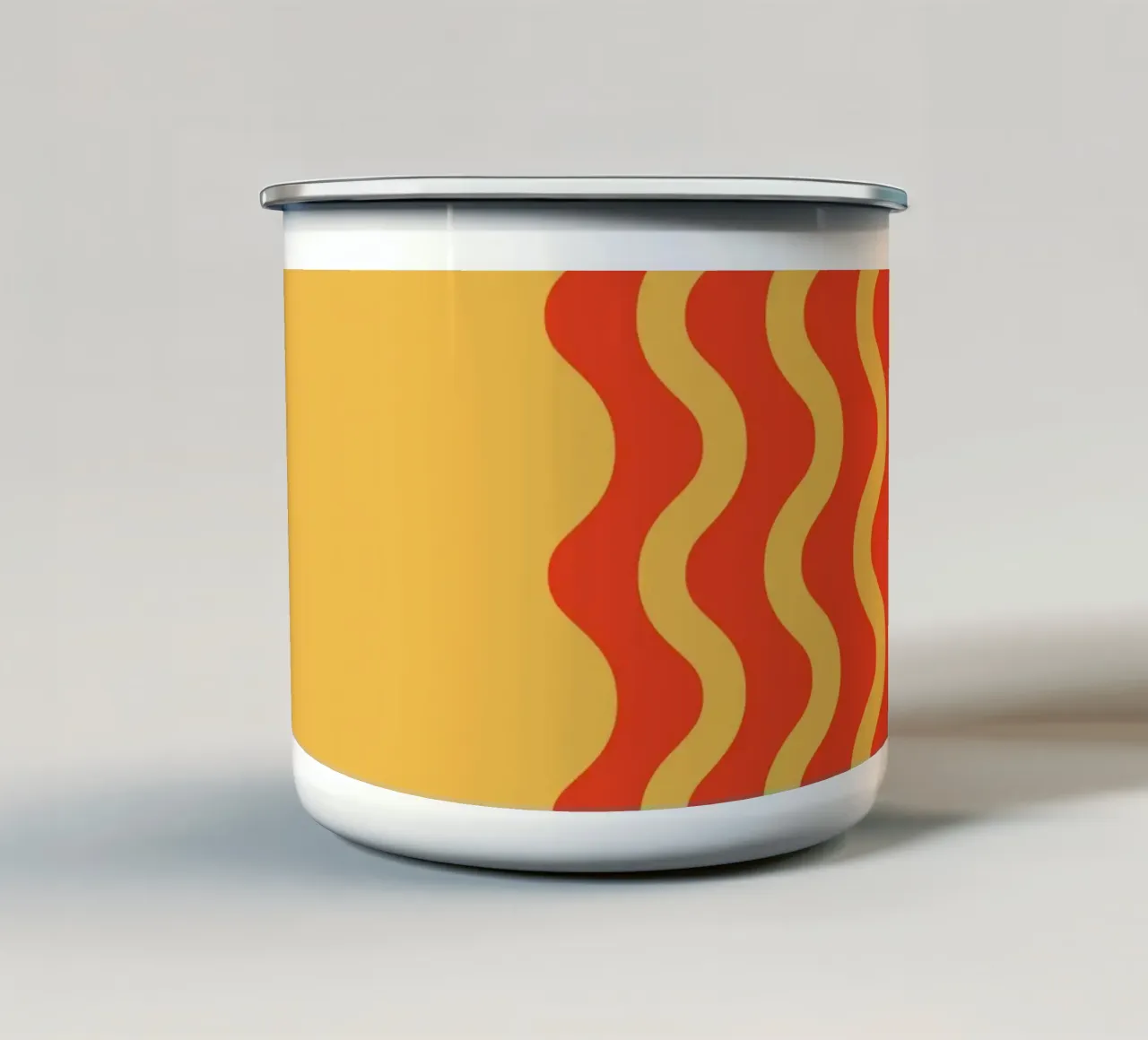 Linea Noodle Giallo tazza in smalto da galihstudio