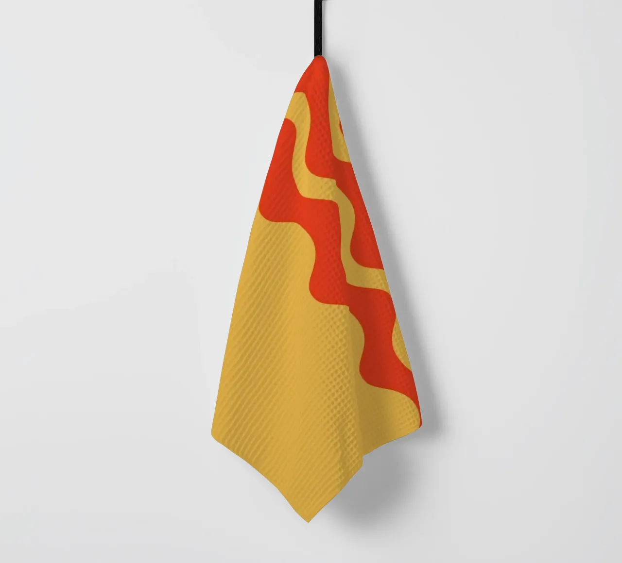 Ligne nouille jaune torchon de galihstudio