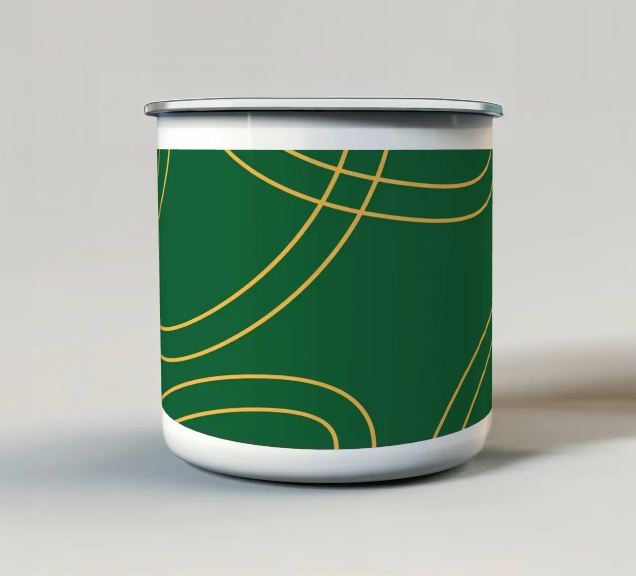 Linea Oro Verde tazza in smalto da galihstudio
