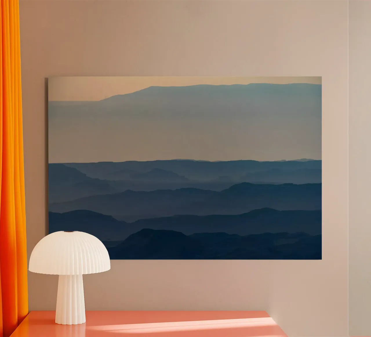 Alba sul cratere Ramon #6 alluminio dibond da Tal Paz-Fridman