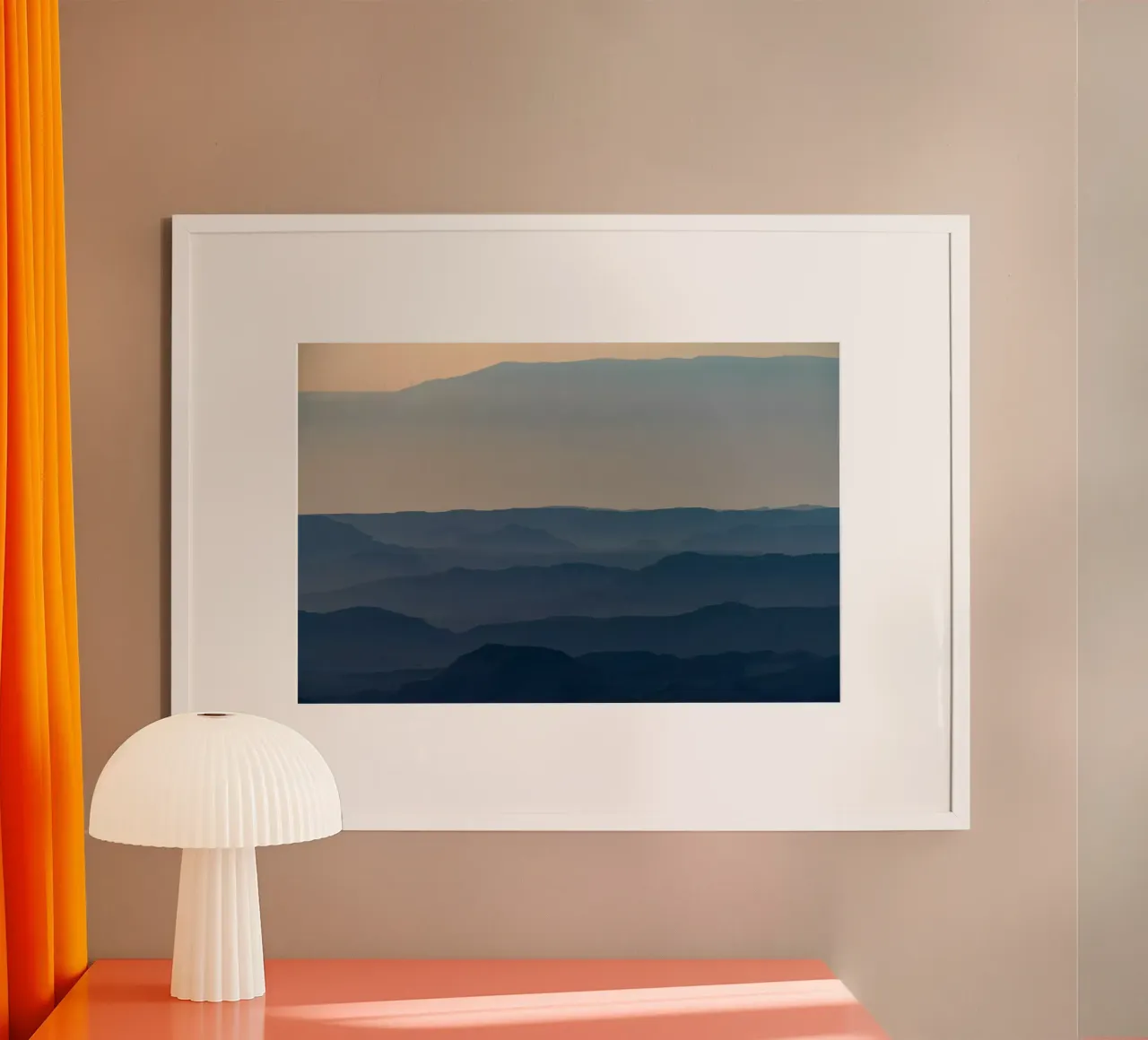 Alba sul cratere Ramon #6 carta hahnemühle da Tal Paz-Fridman