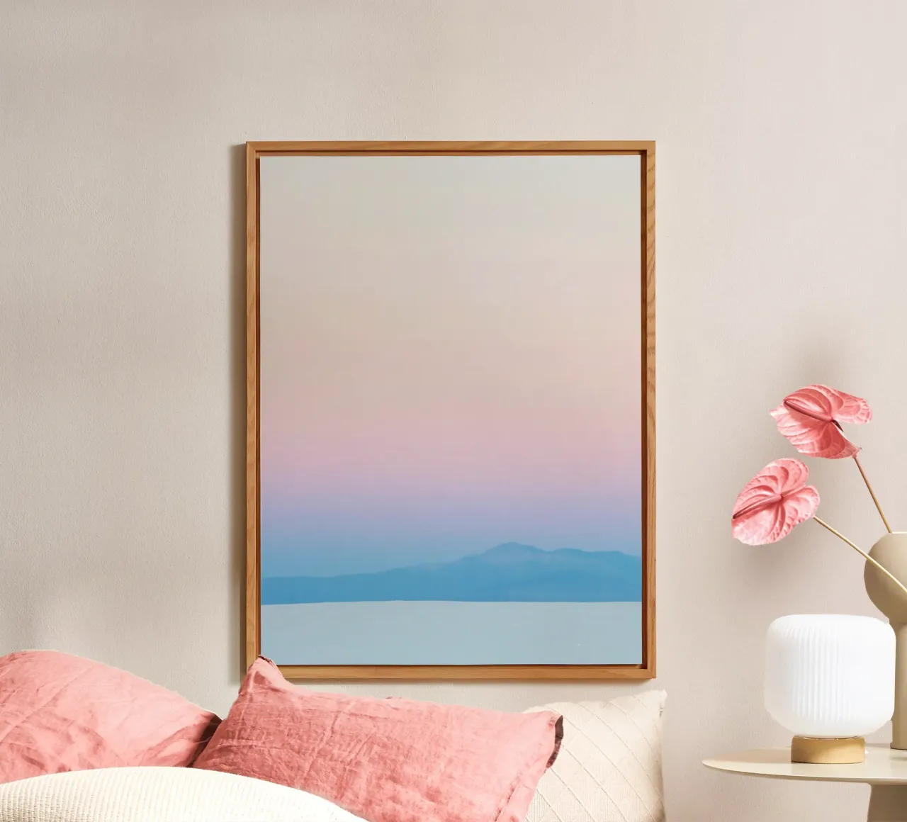 gradient sky and mountain alluminio dibond da comura